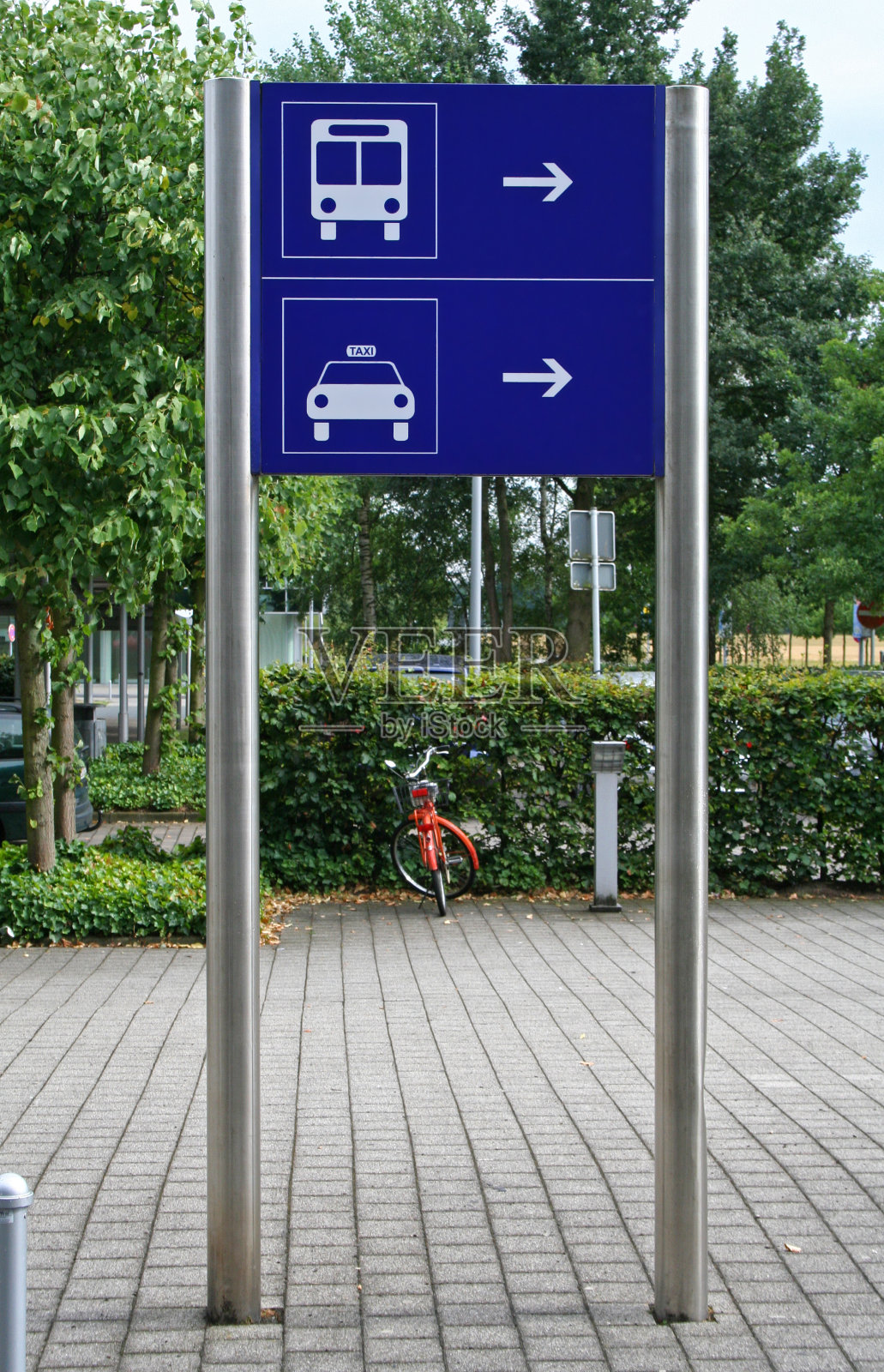 的士及巴士标志照片摄影图片