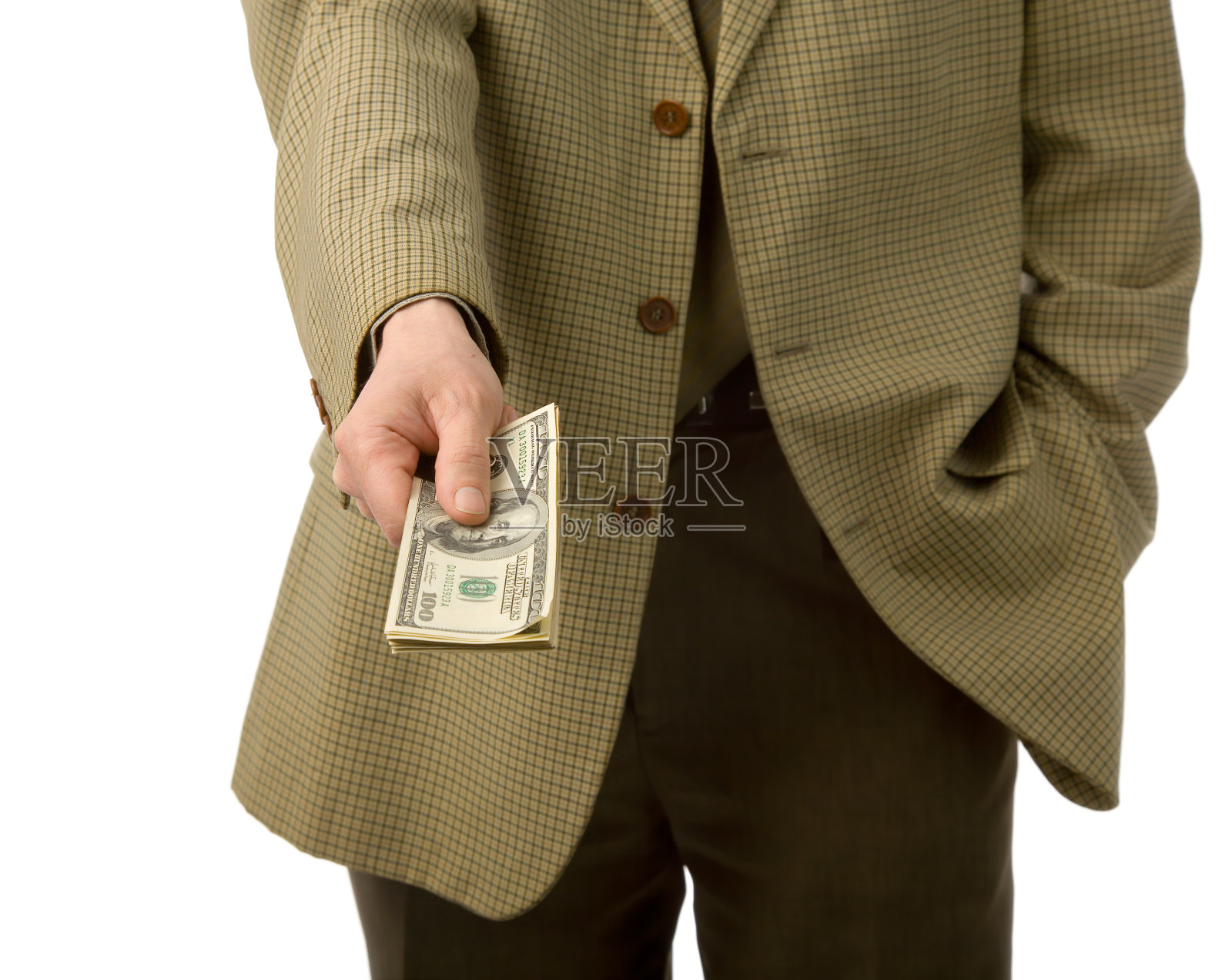 手持美元照片摄影图片