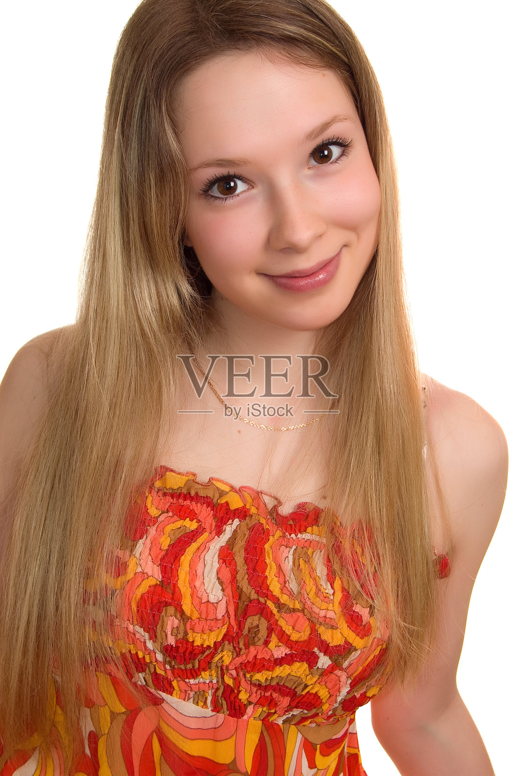 白衣美人照片摄影图片