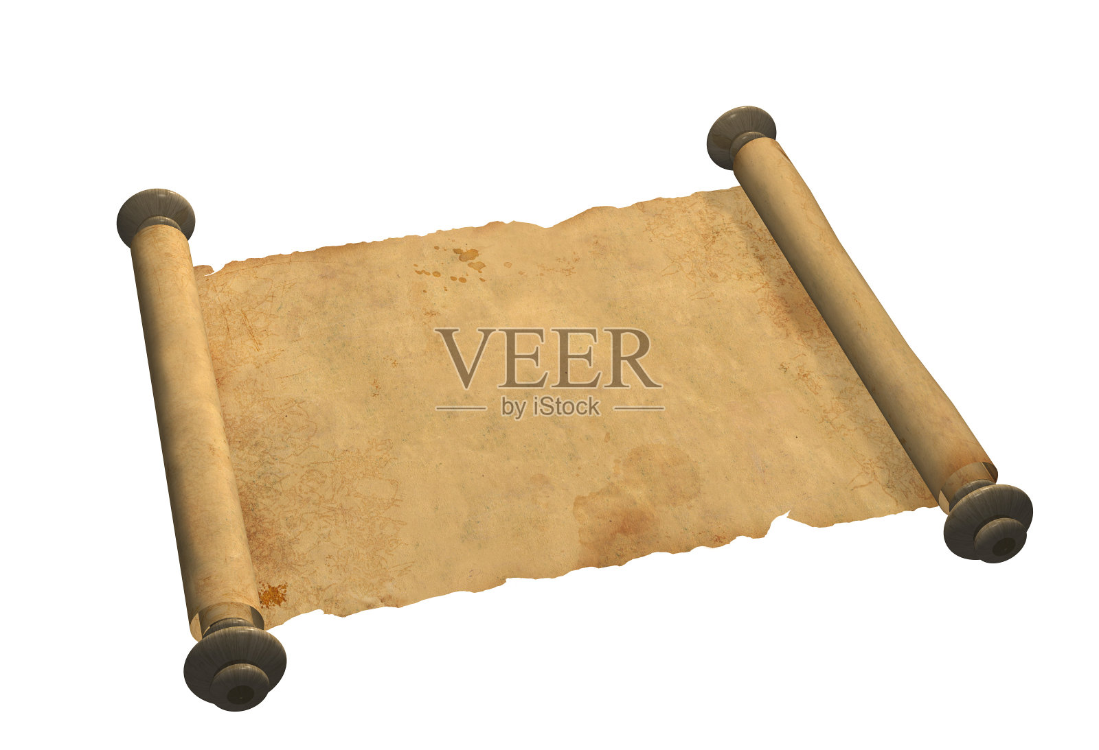 旧羊皮纸卷轴照片摄影图片