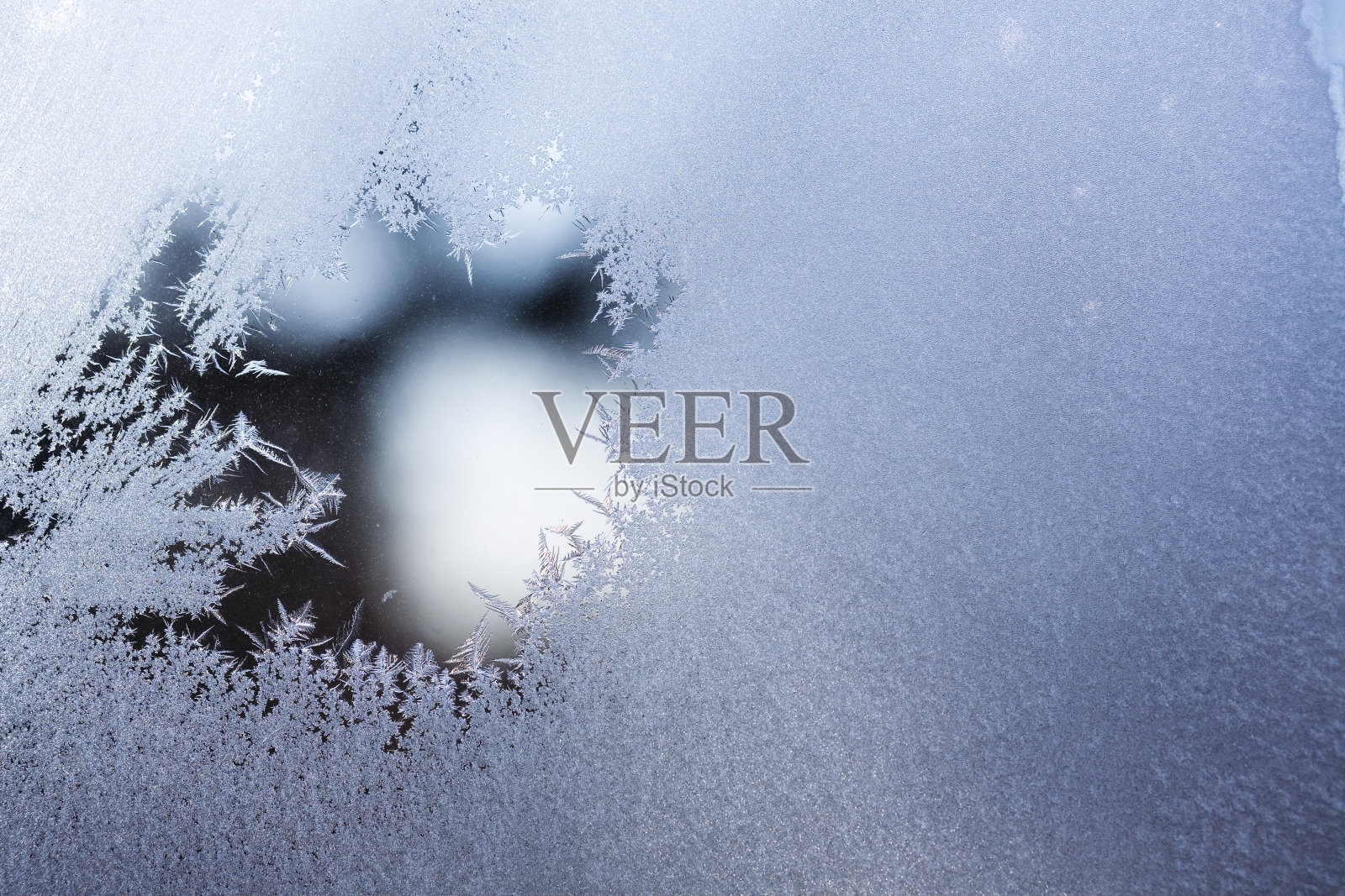 窗户上的冬霜照片摄影图片