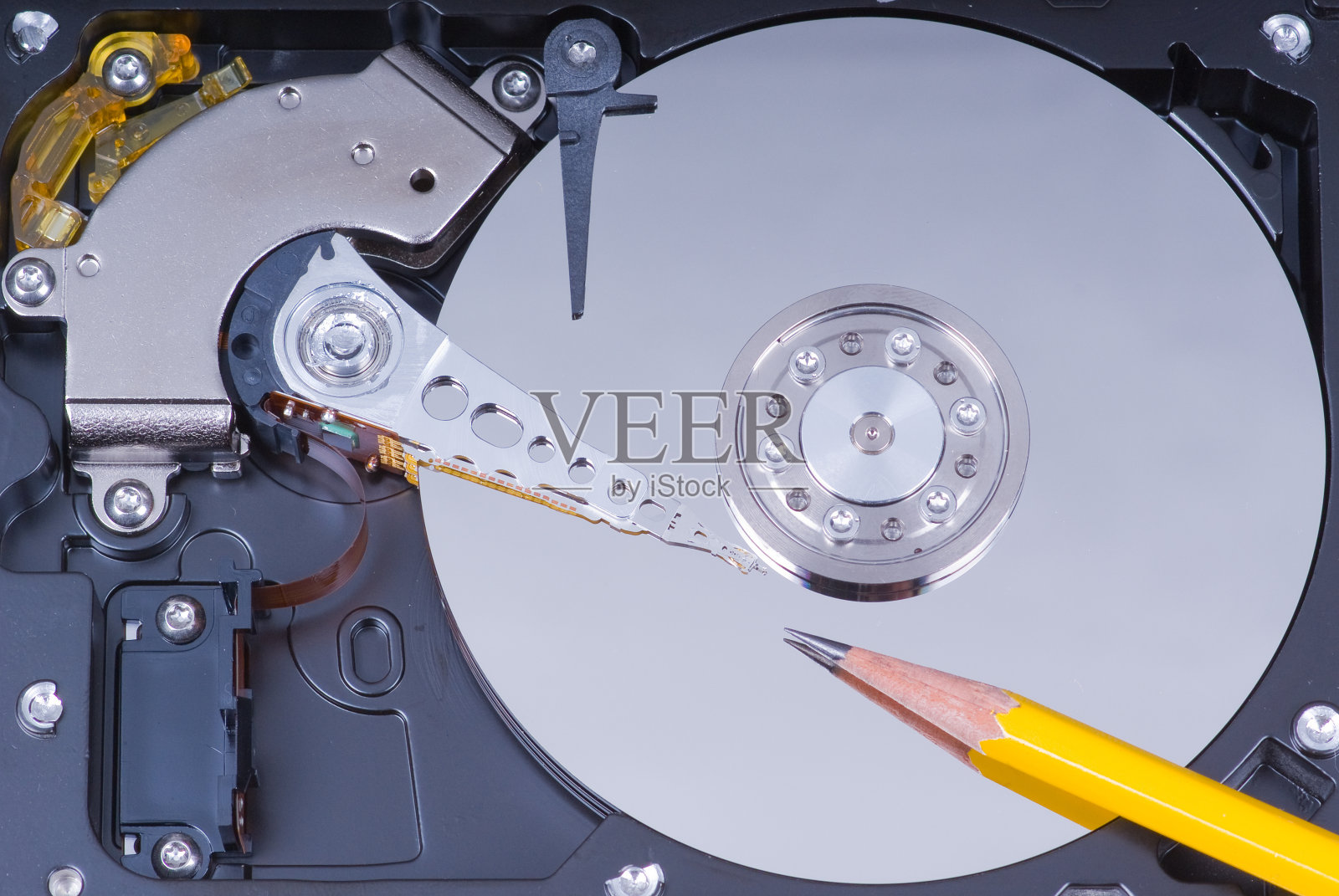 硬盘写照片摄影图片