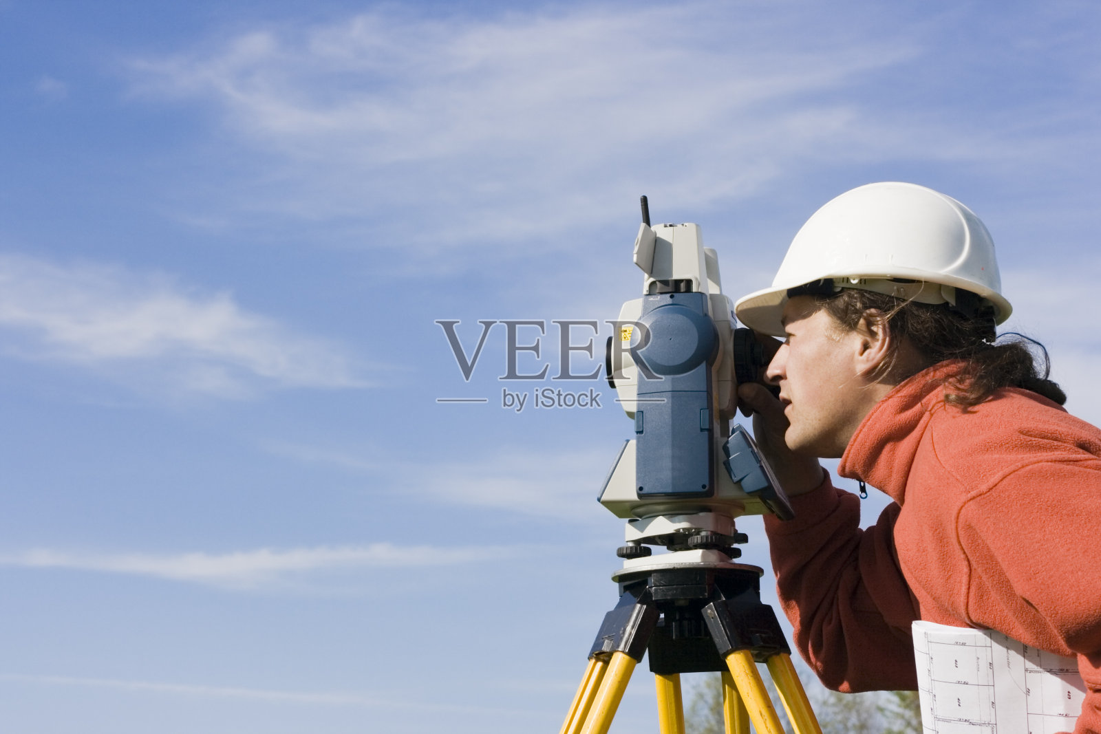 经纬仪用经纬仪测量的测量员照片摄影图片
