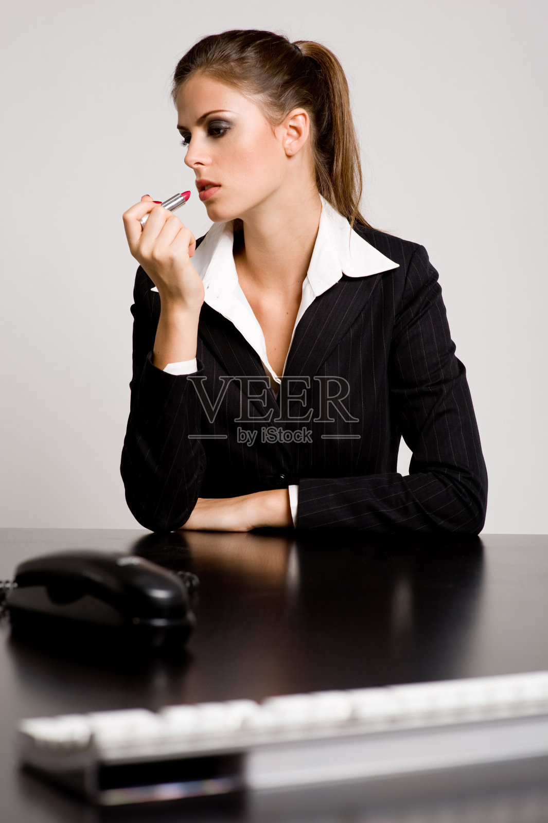 无聊的工作照片摄影图片