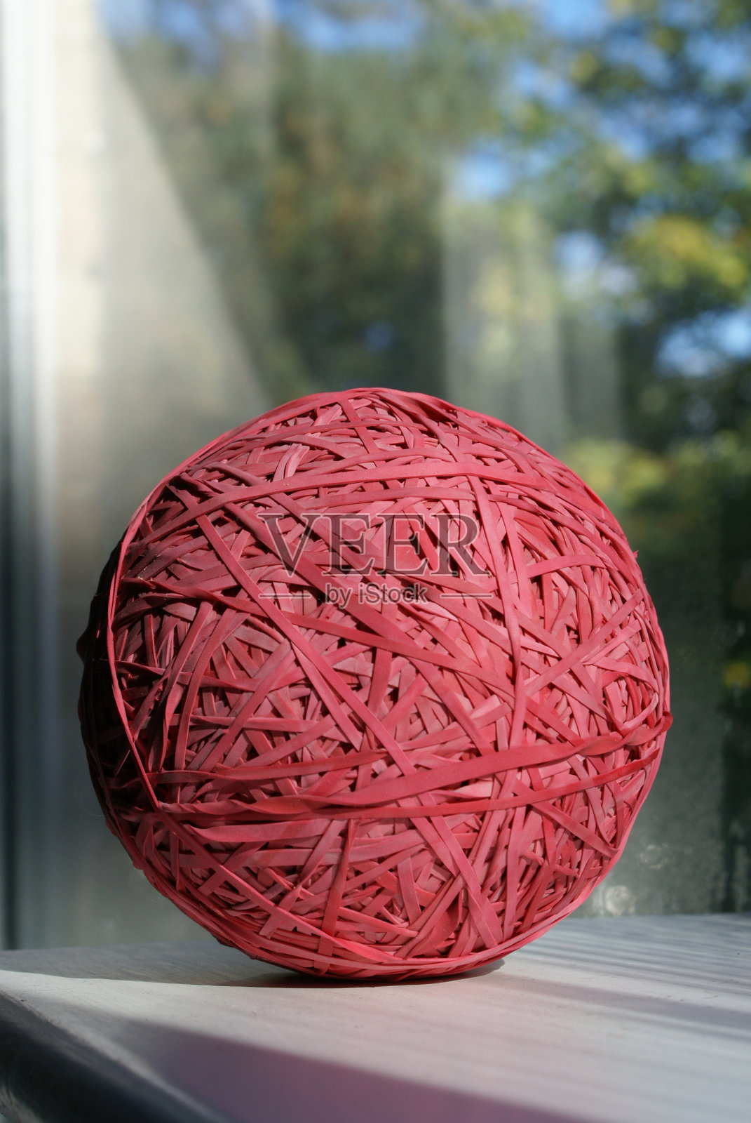 橡皮筋球照片摄影图片