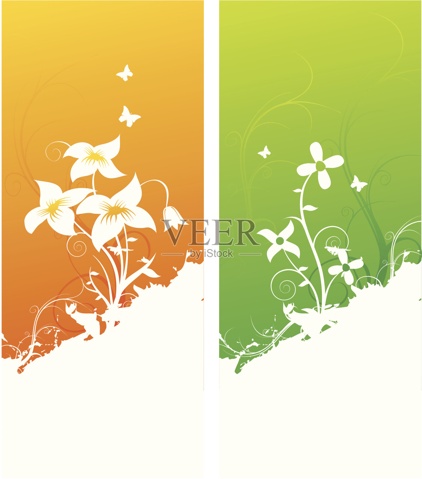 花的横幅插画图片素材