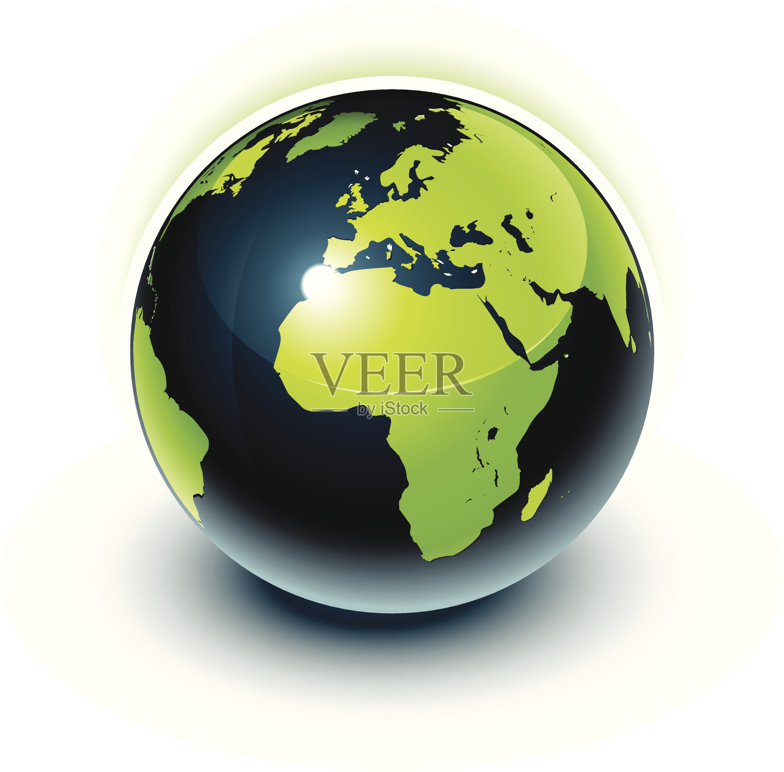 地球的星球插画图片素材