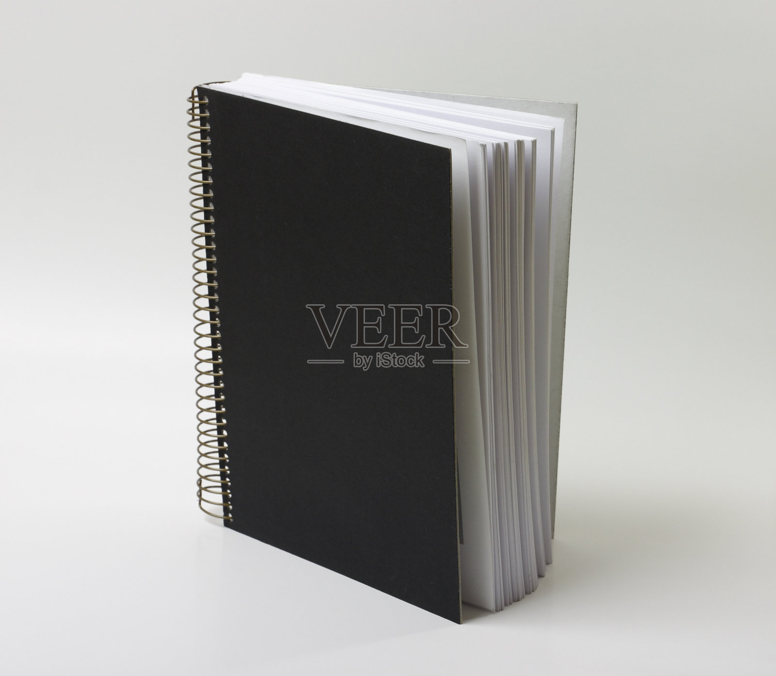 立式线圈装订的书照片摄影图片