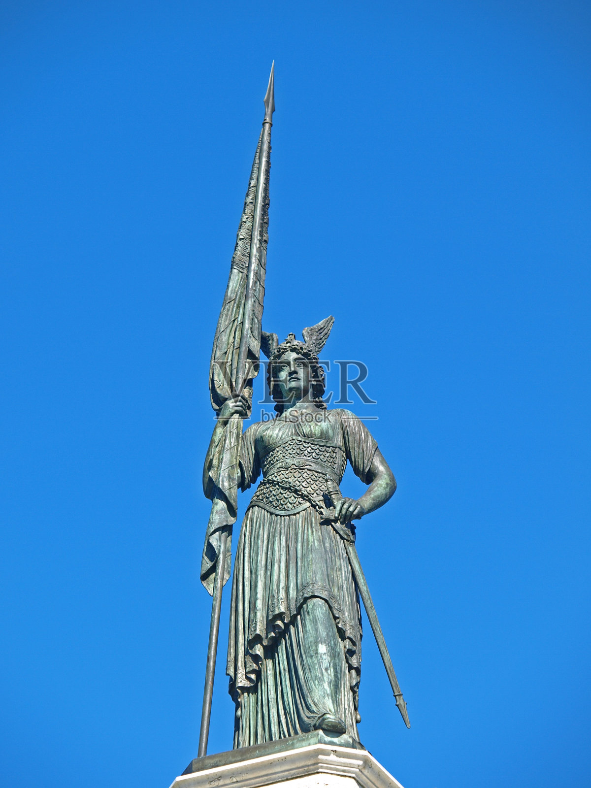 弗朗西斯·斯科特基纪念碑的雕塑照片摄影图片