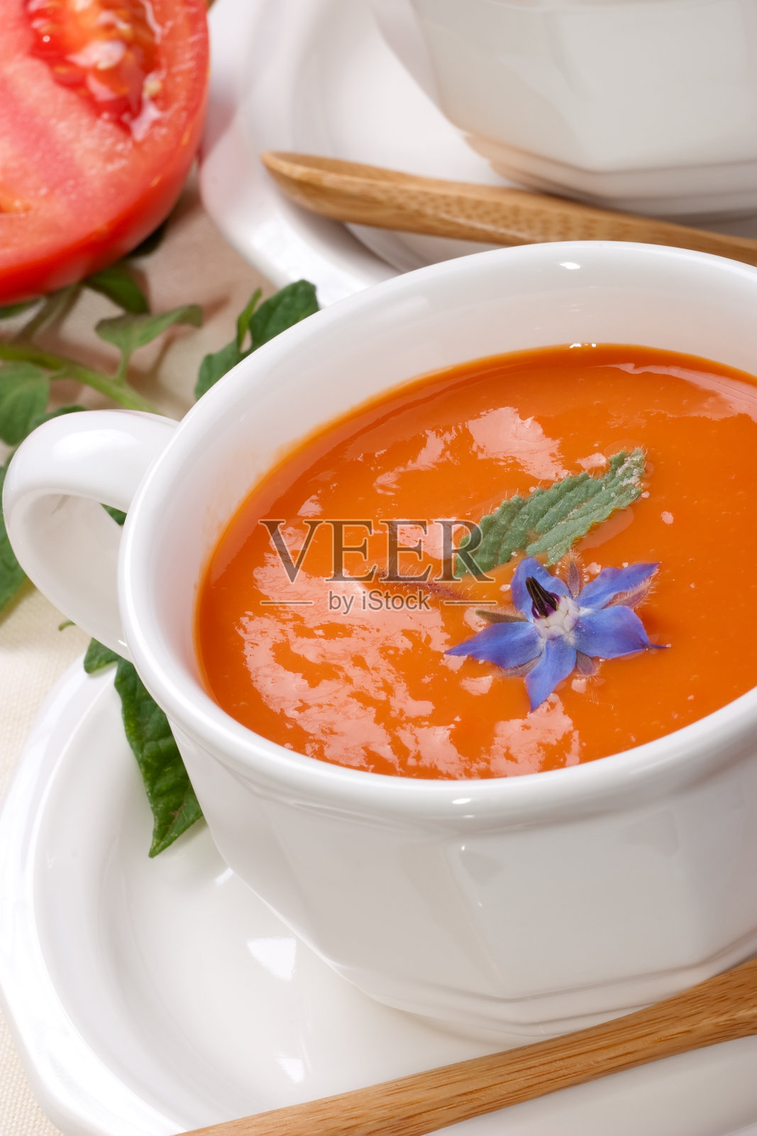 番茄汤照片摄影图片