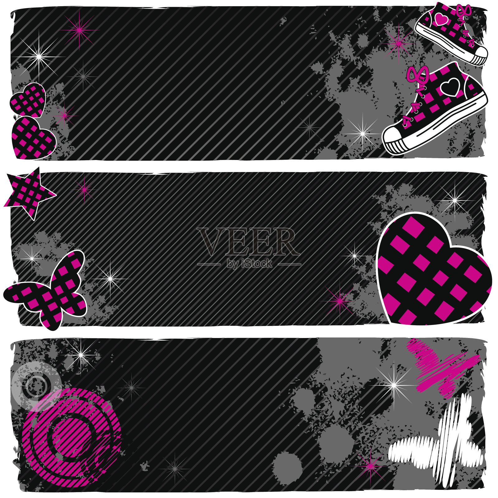 横幅插画图片素材