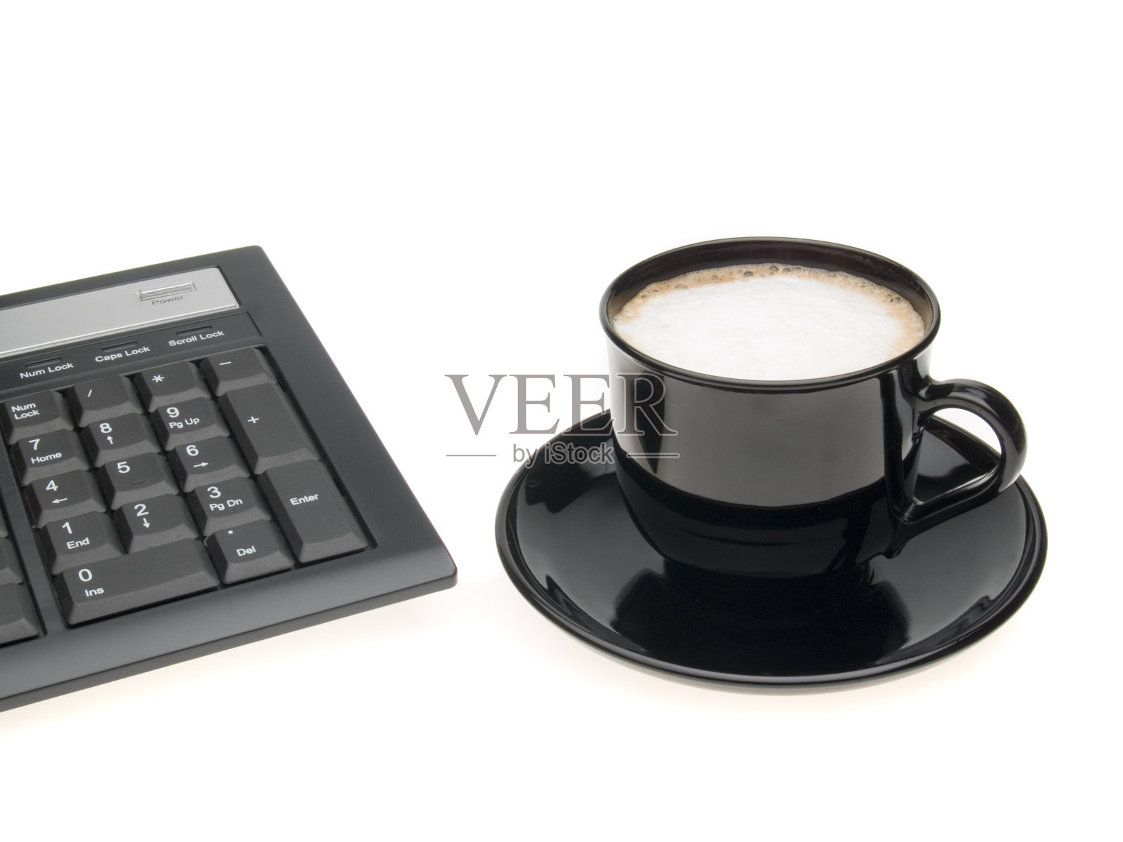 咖啡和钥匙照片摄影图片