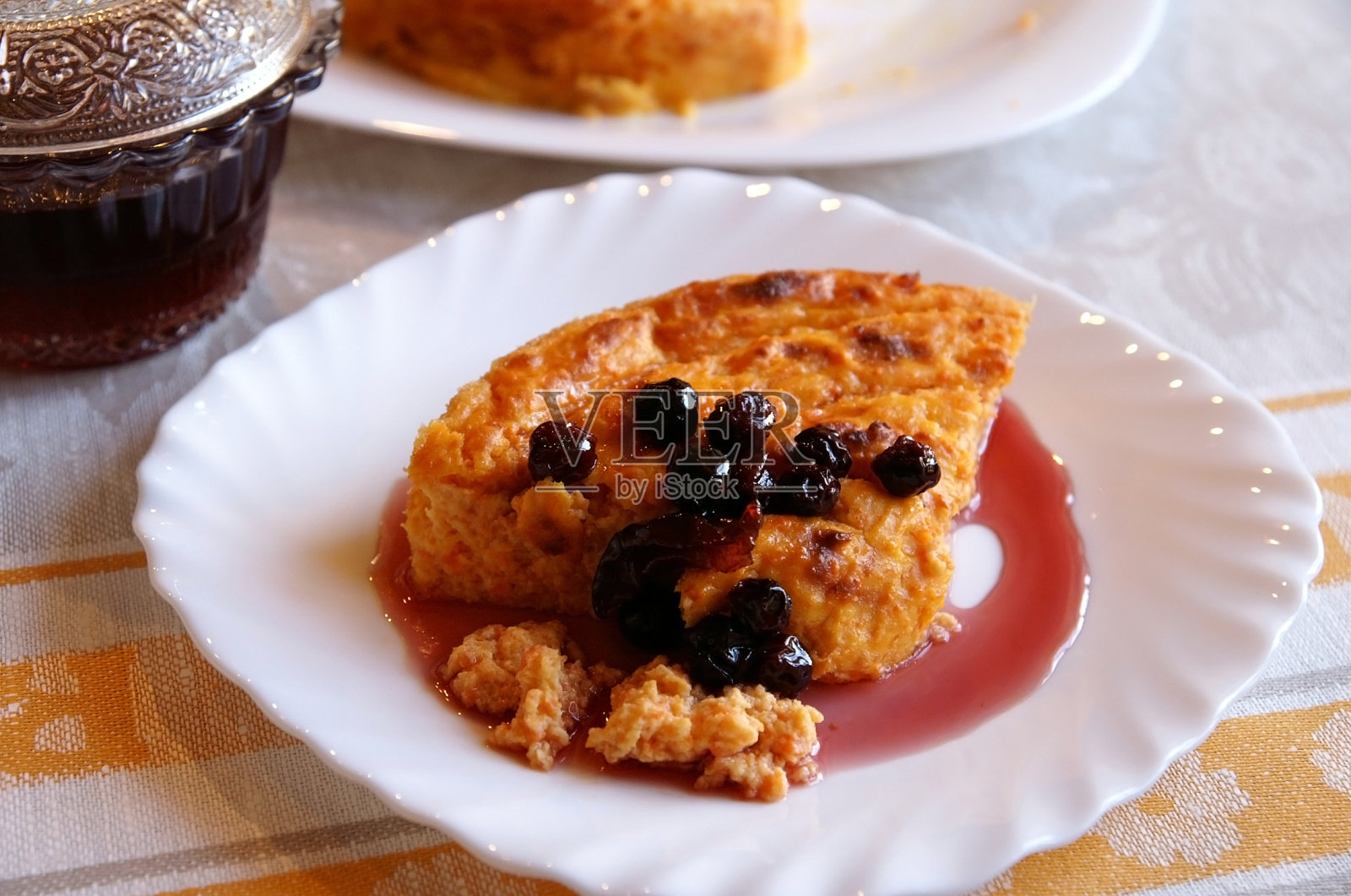 自制carrot-cheese布丁照片摄影图片