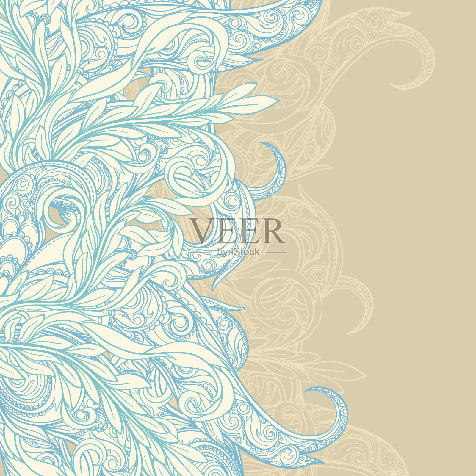 抽象的米色背景插画图片素材