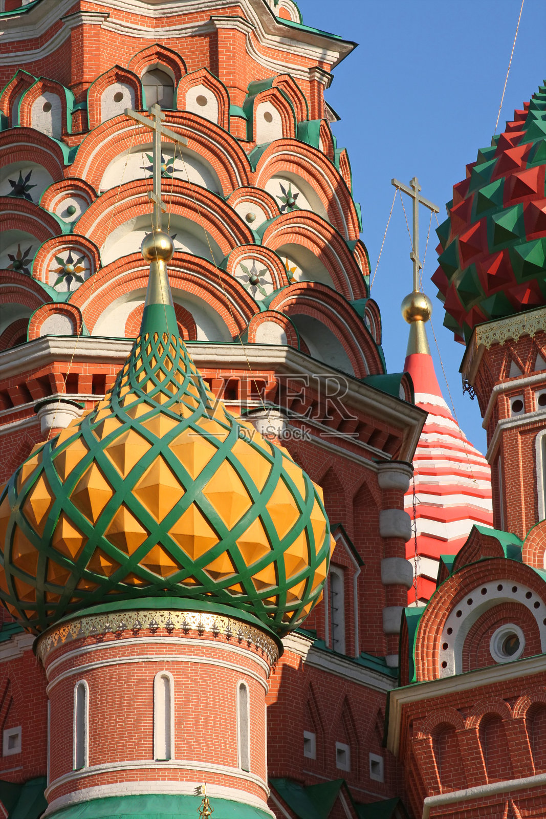 俄罗斯莫斯科的圣巴西尔东正教大教堂照片摄影图片