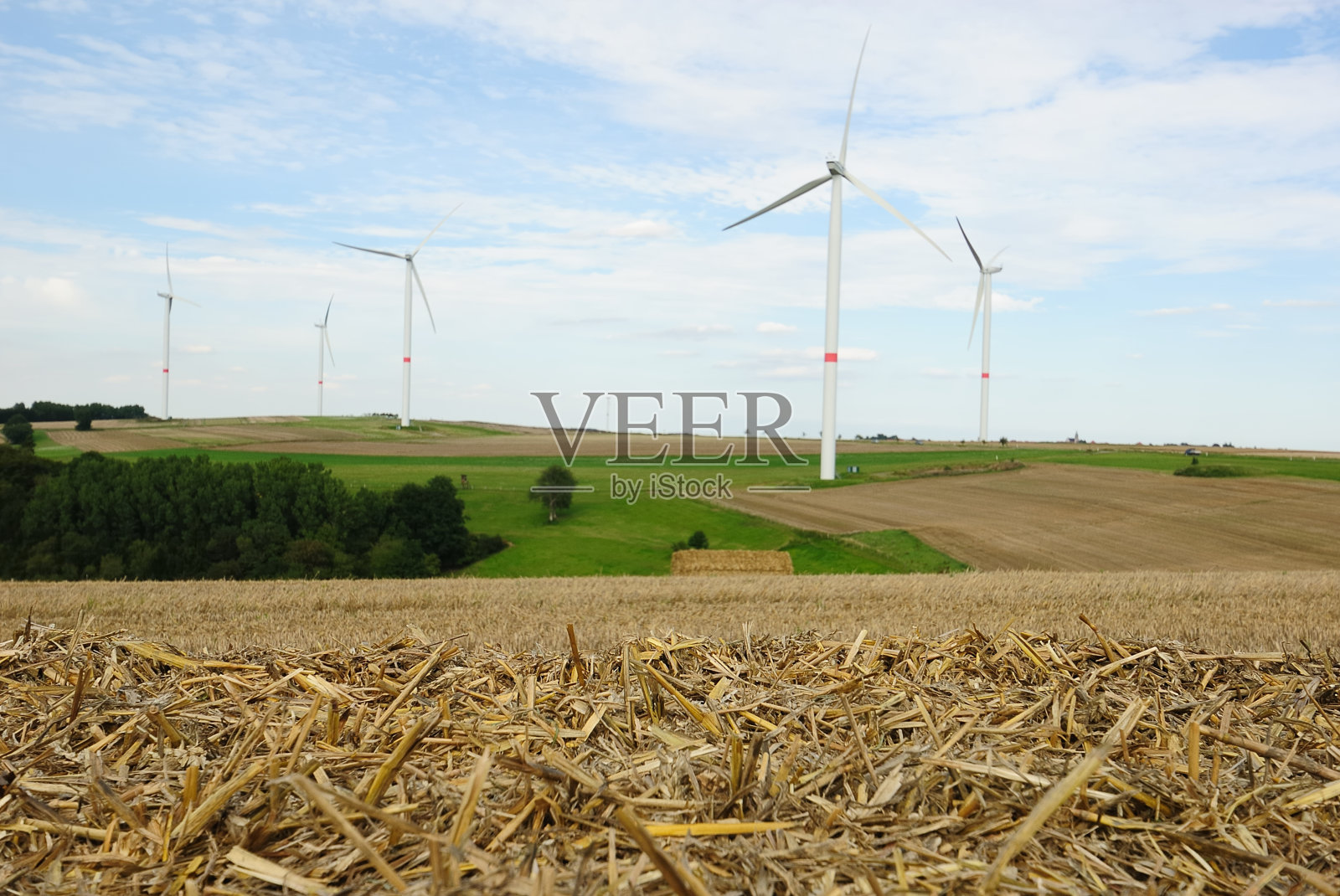 收获和风能照片摄影图片