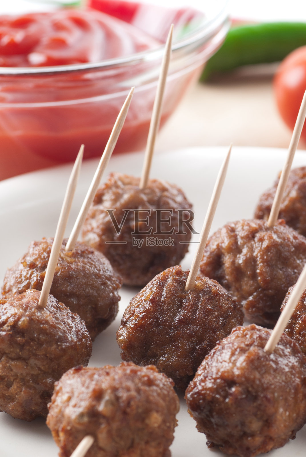 肉球开胃菜照片摄影图片