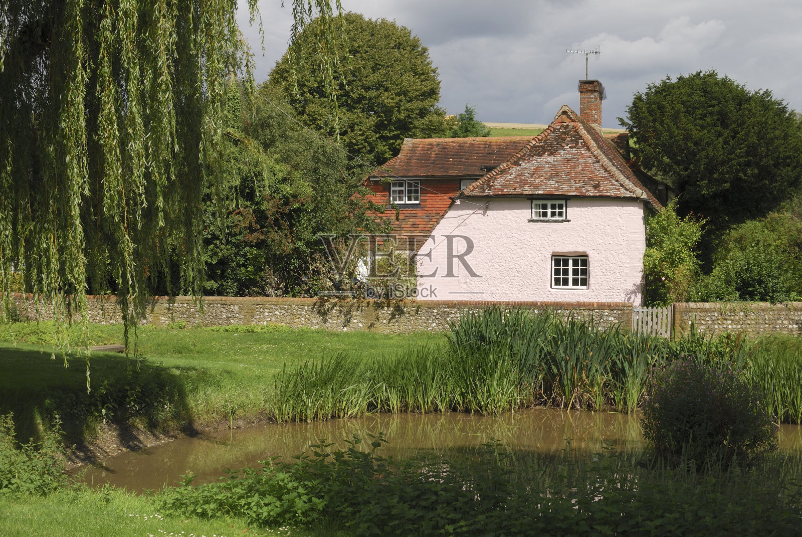东迪恩的小屋。西萨塞克斯郡。英格兰照片摄影图片
