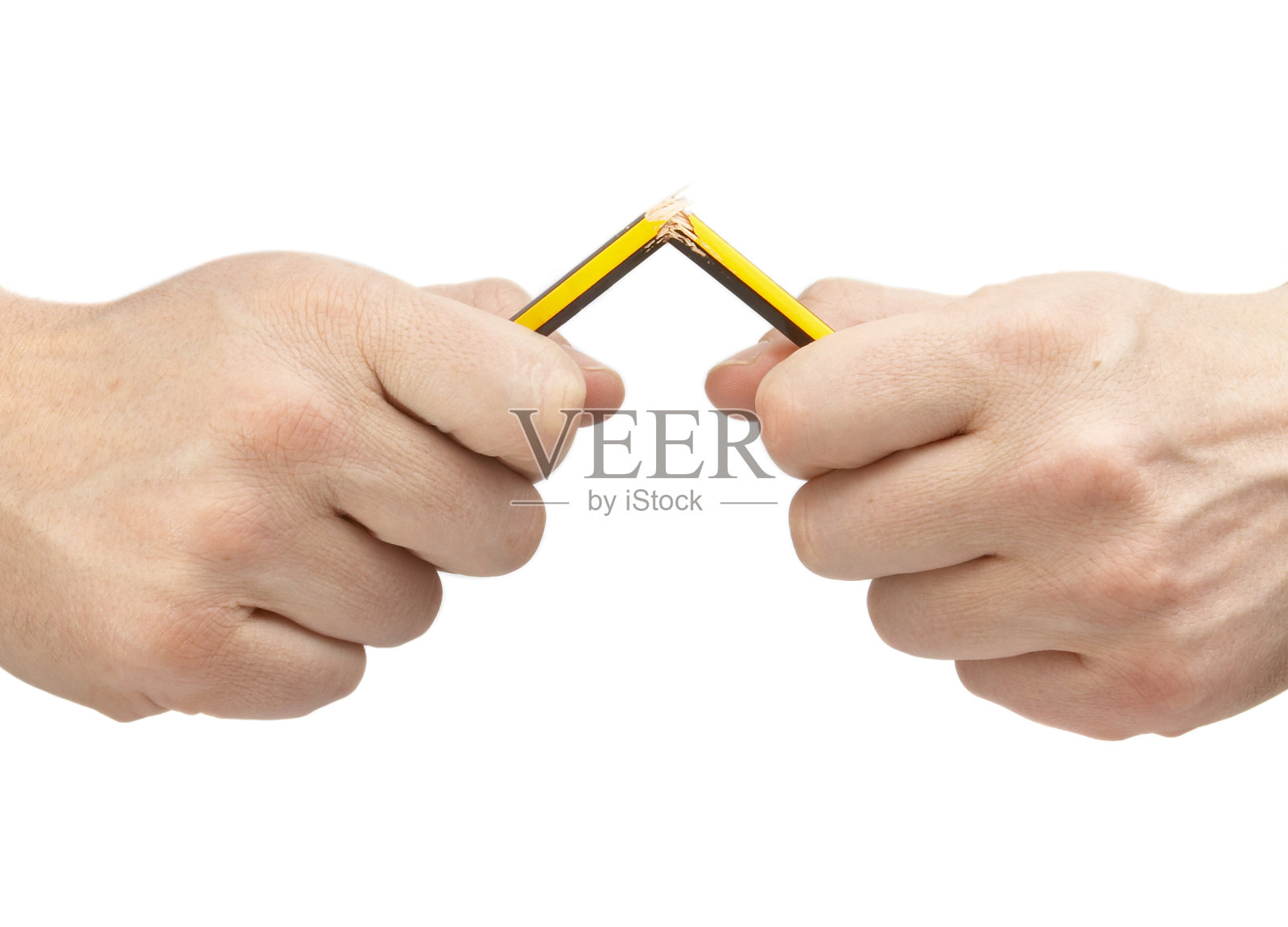 手和铅笔愤怒压力照片摄影图片