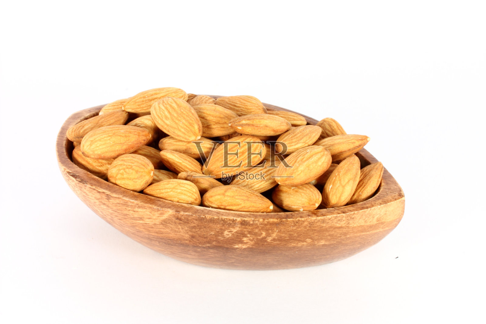 木碗里的杏仁照片摄影图片