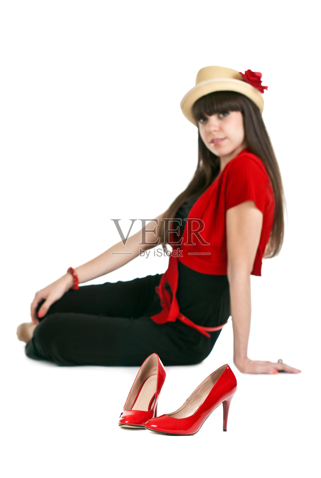 美丽的女孩照片摄影图片