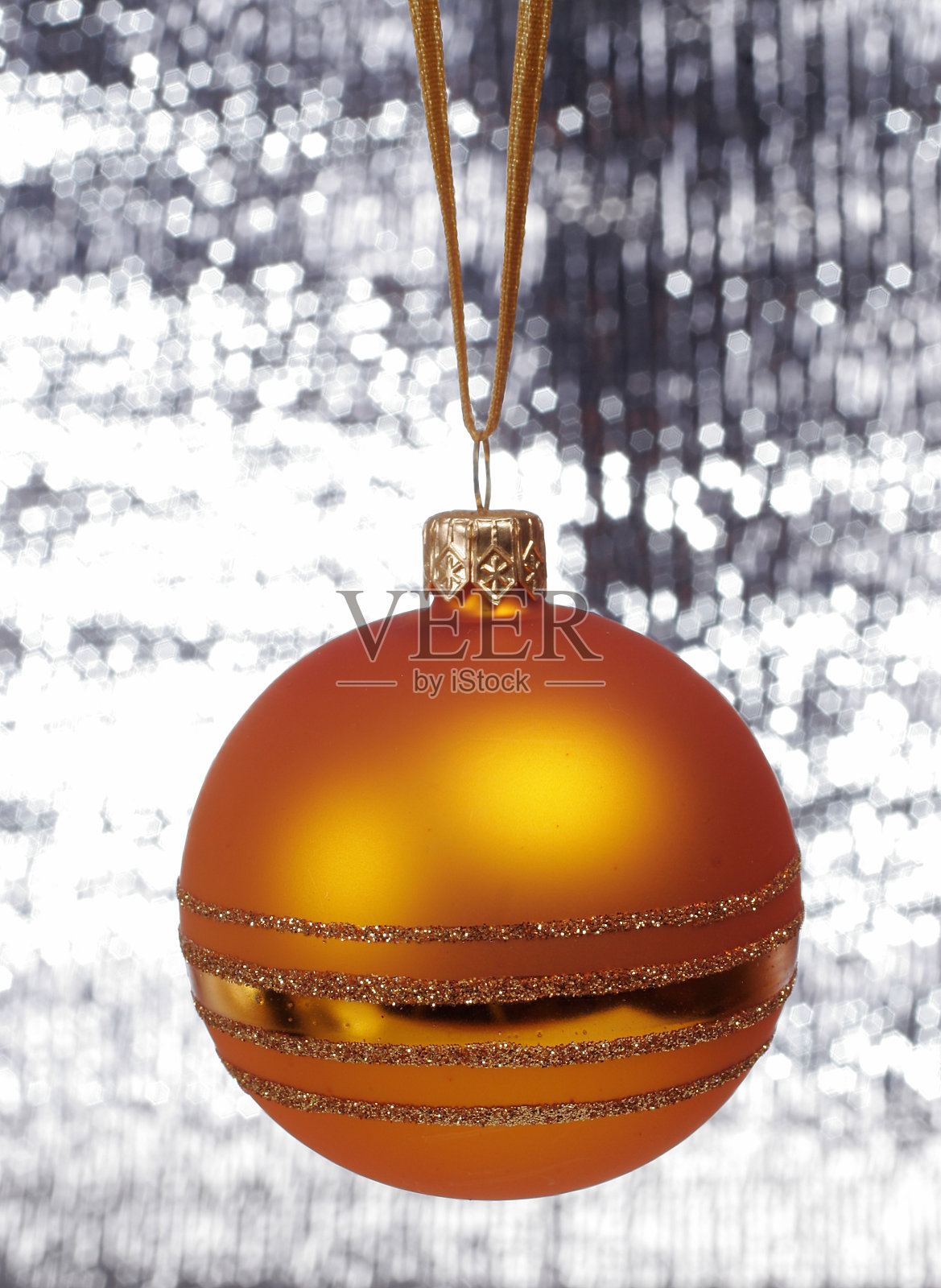 银色背景圣诞球#7照片摄影图片