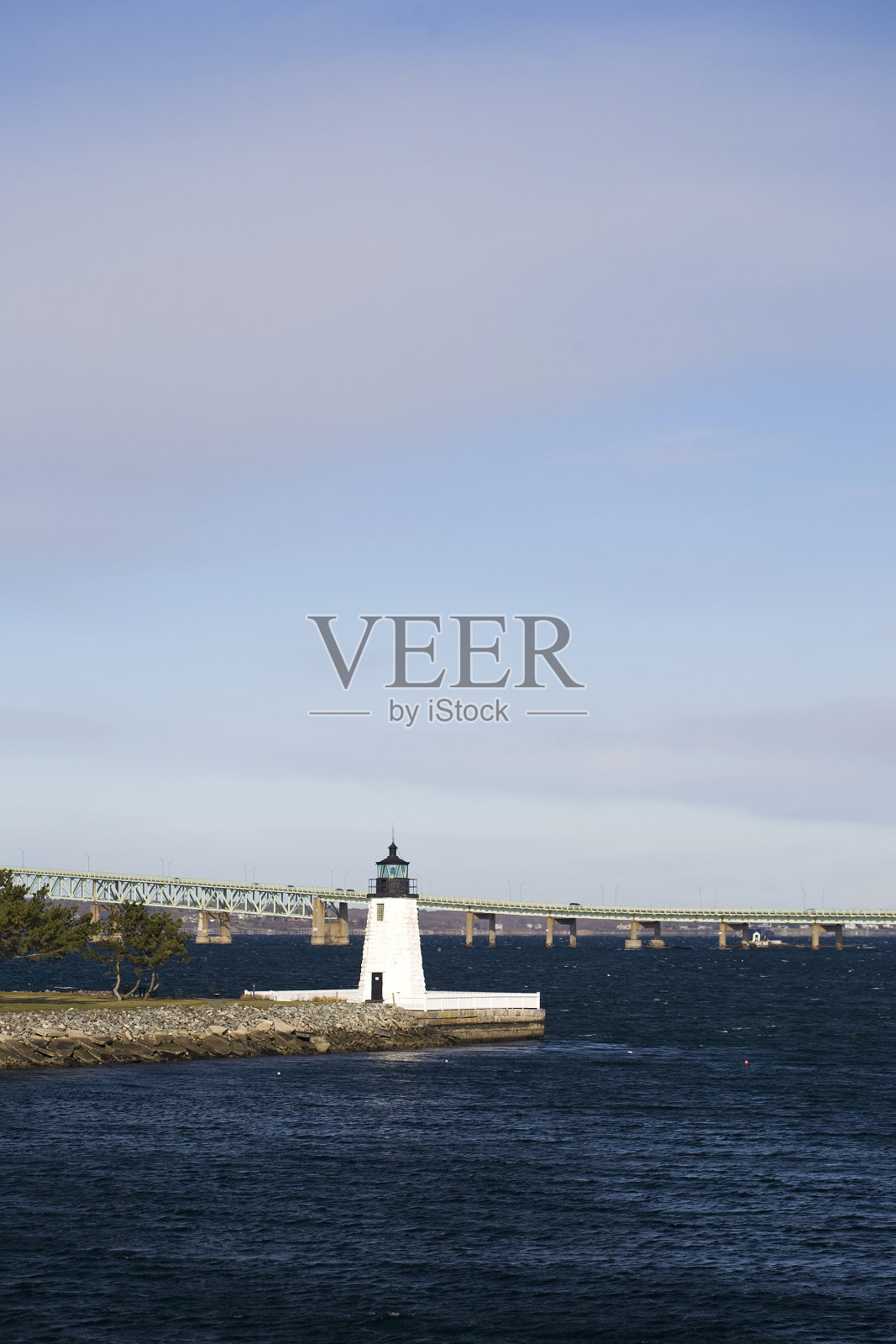 纽波特，罗德岛灯塔照片摄影图片