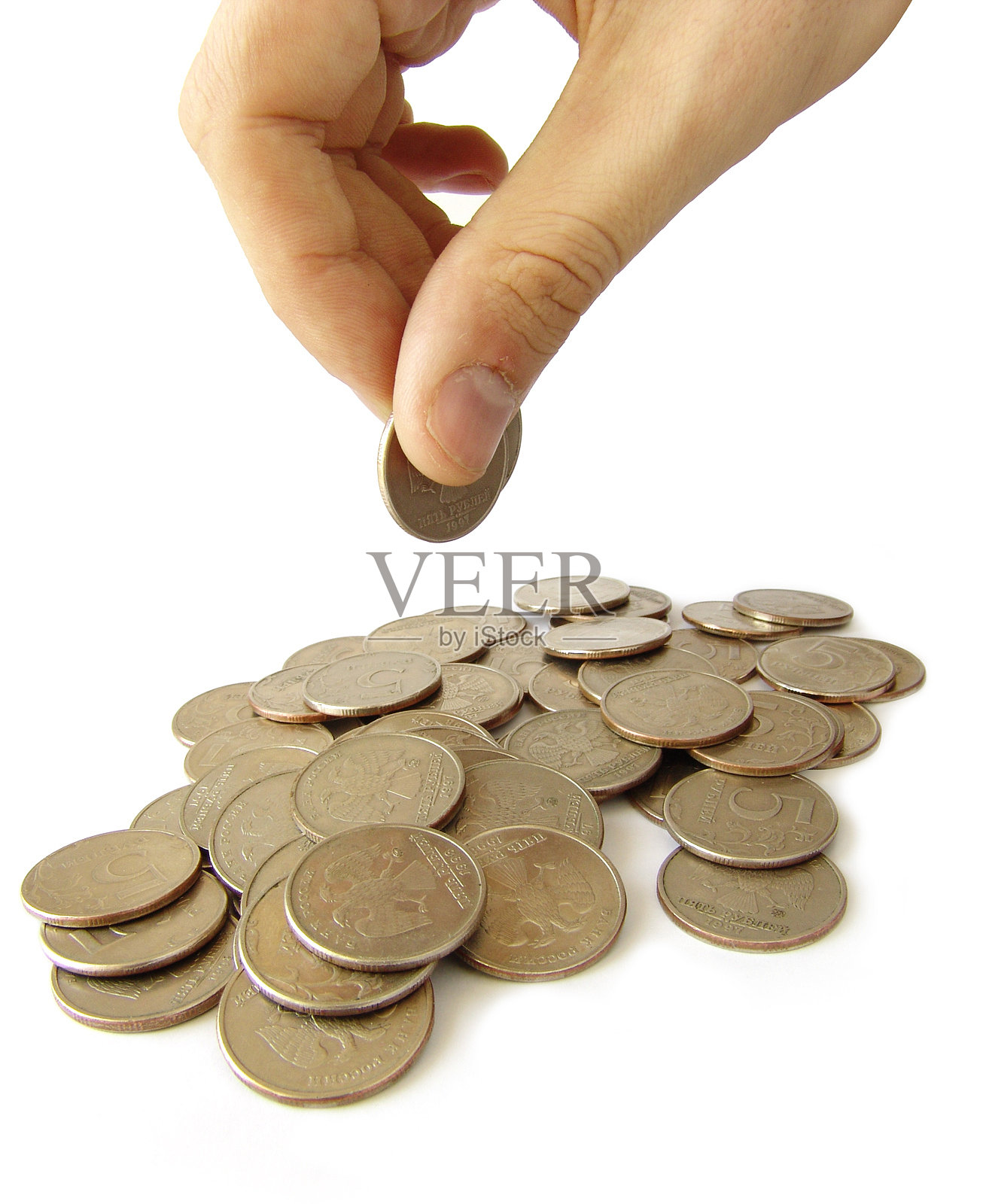 堆硬币照片摄影图片