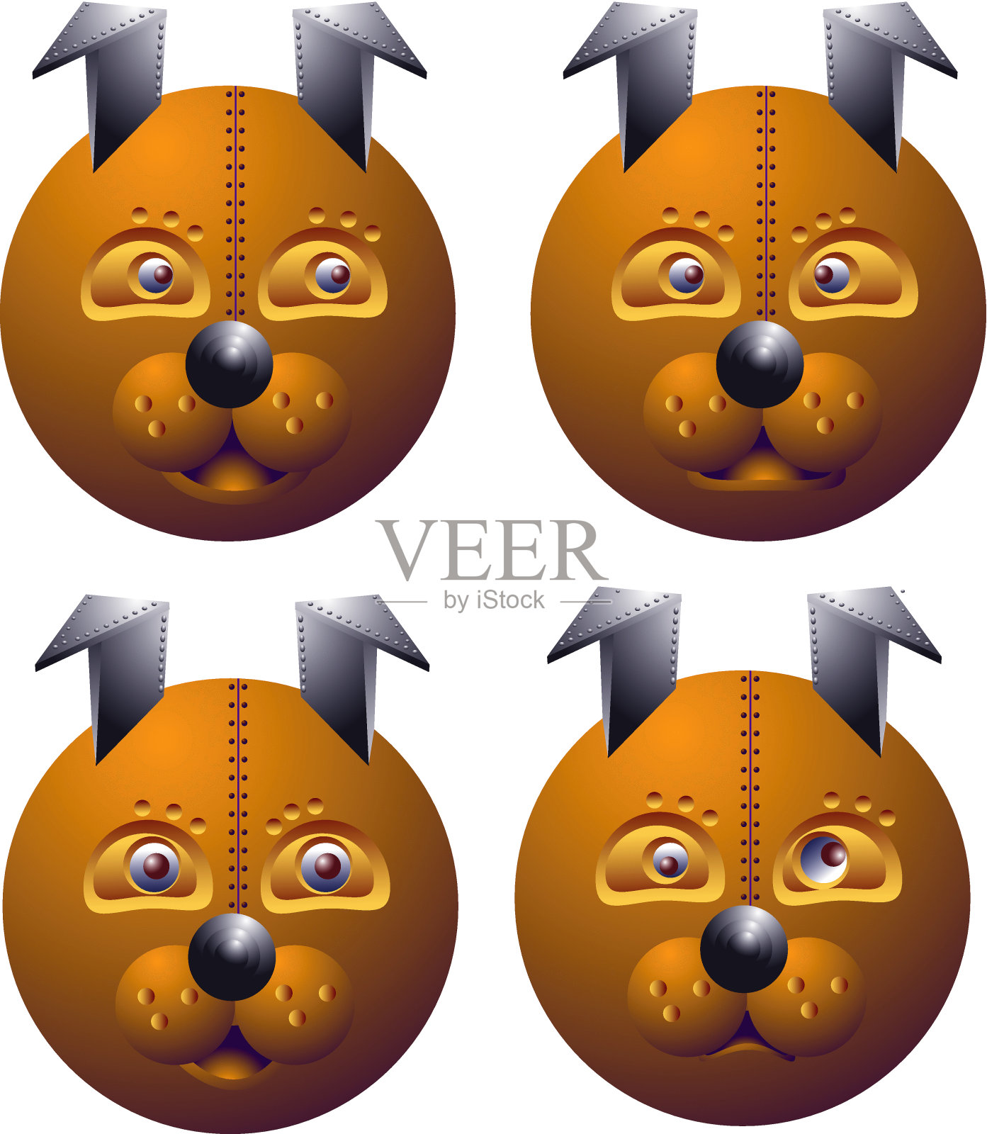 机器狗插画图片素材