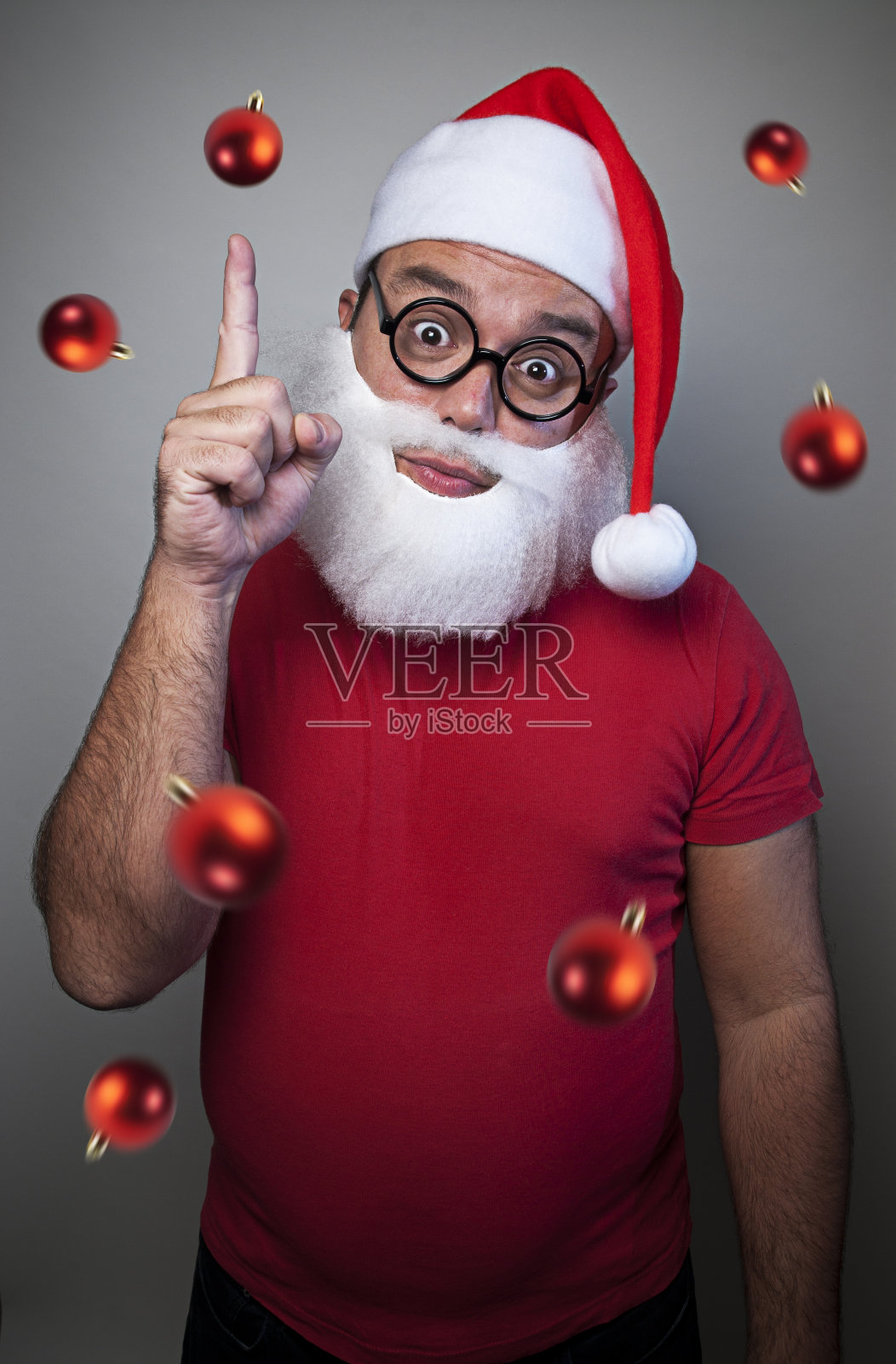 圣诞老人照片摄影图片