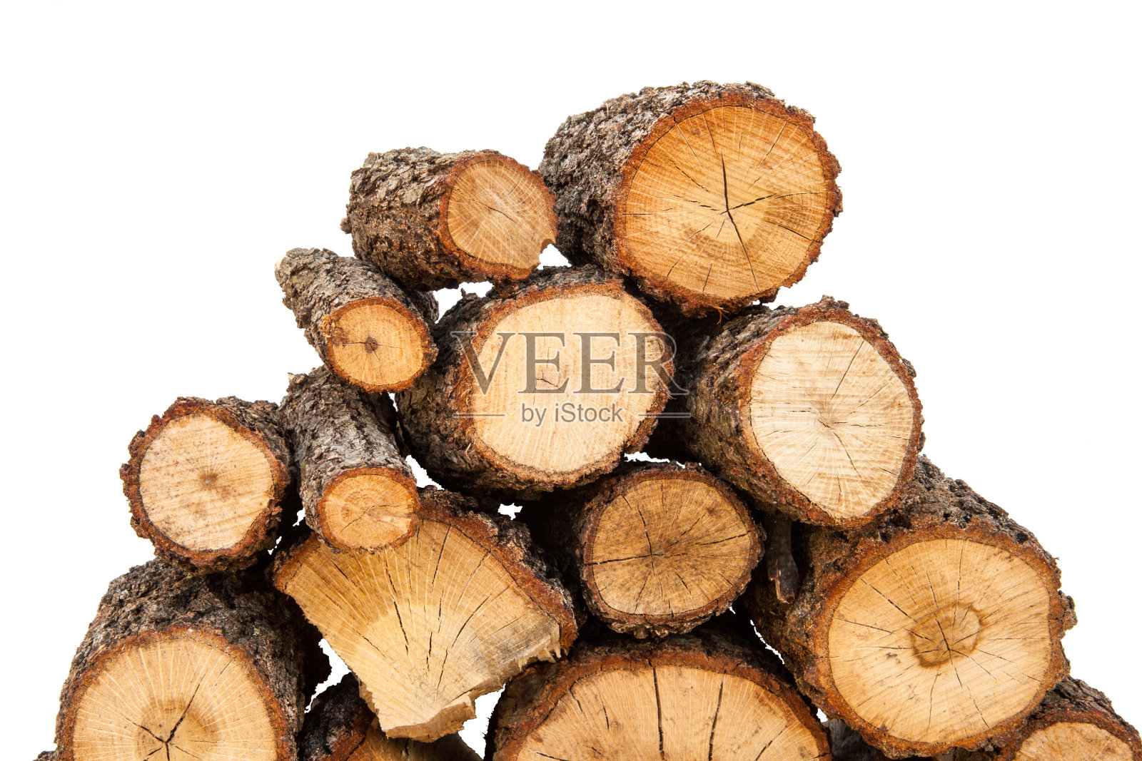 堆栈的树林。照片摄影图片