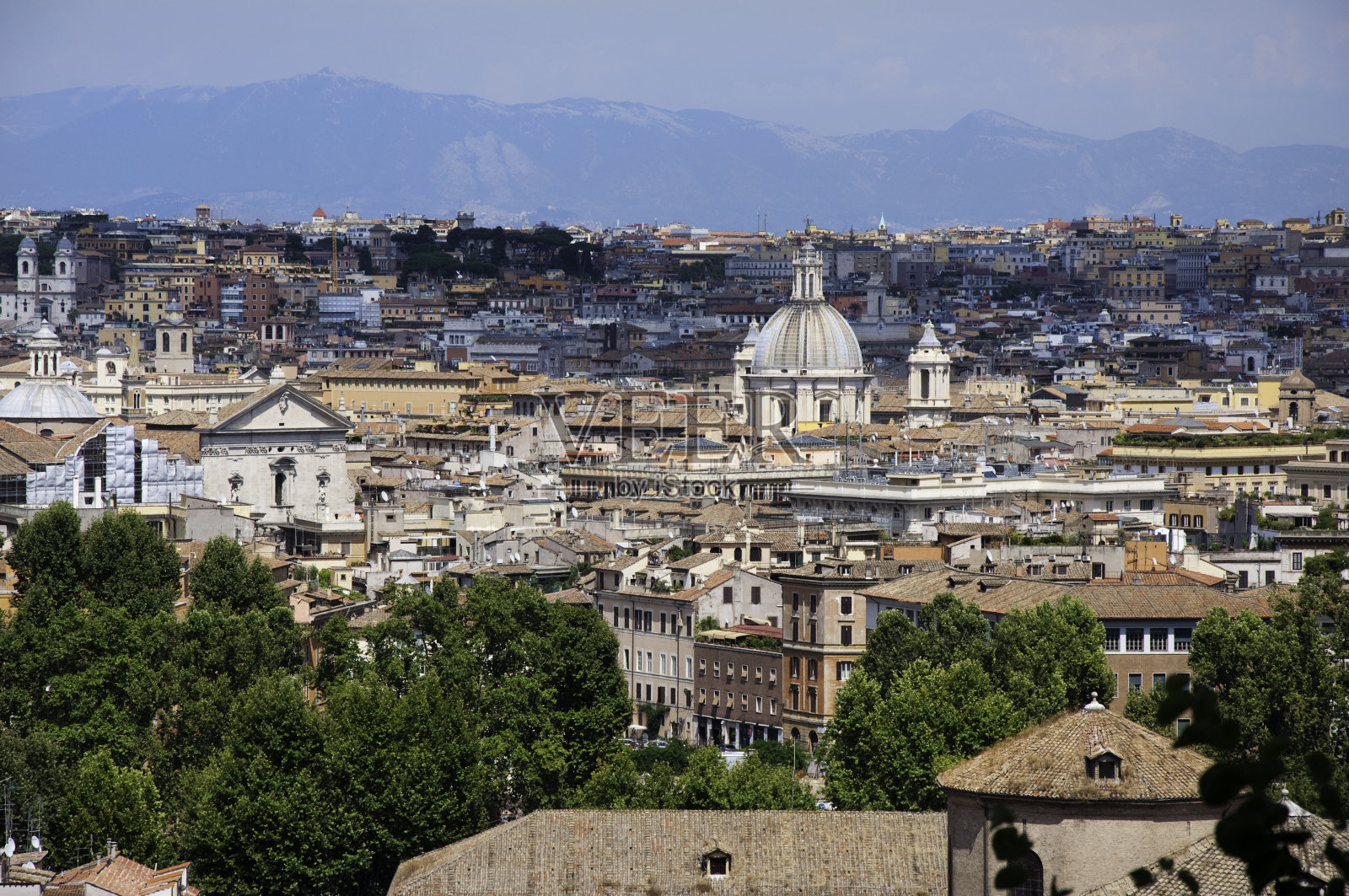 从Gianicolo看罗马照片摄影图片