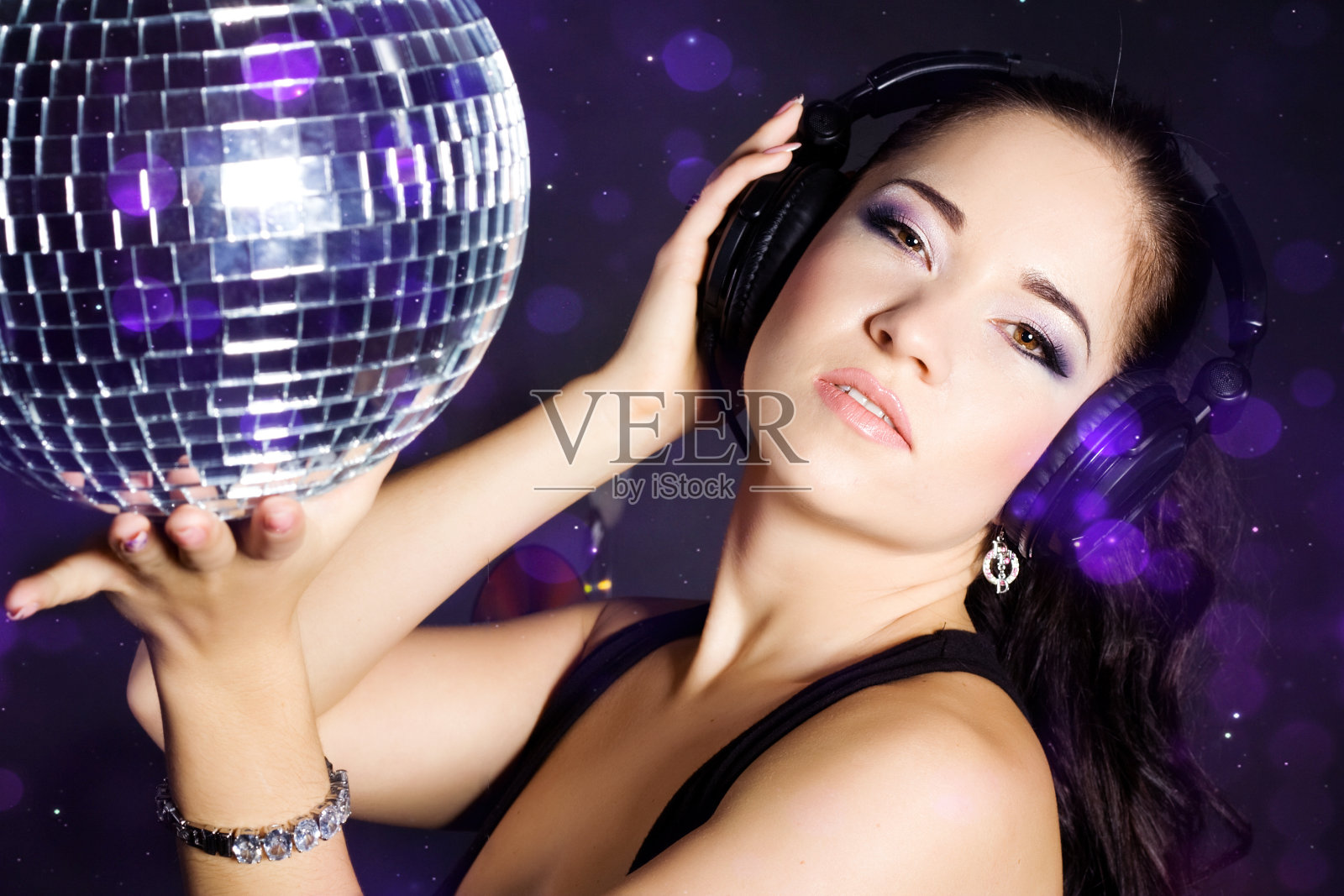 性感的DJ照片摄影图片