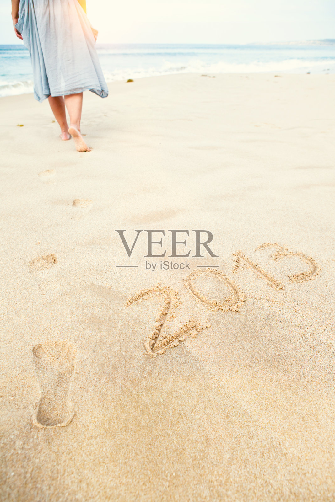 2013年海滩新年致辞照片摄影图片