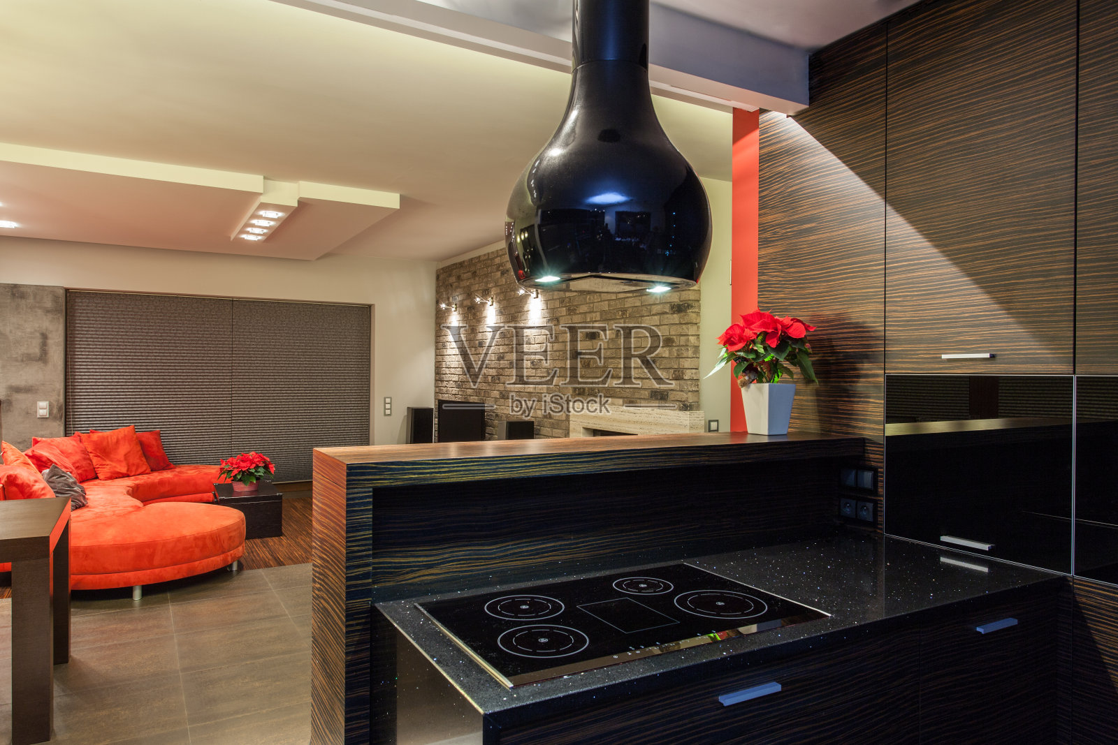 从厨房看Ruby房子照片摄影图片