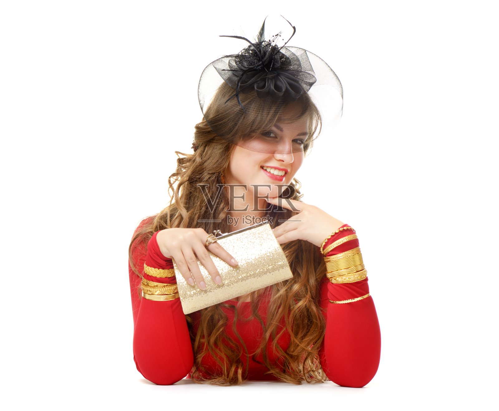 红色和金色照片摄影图片