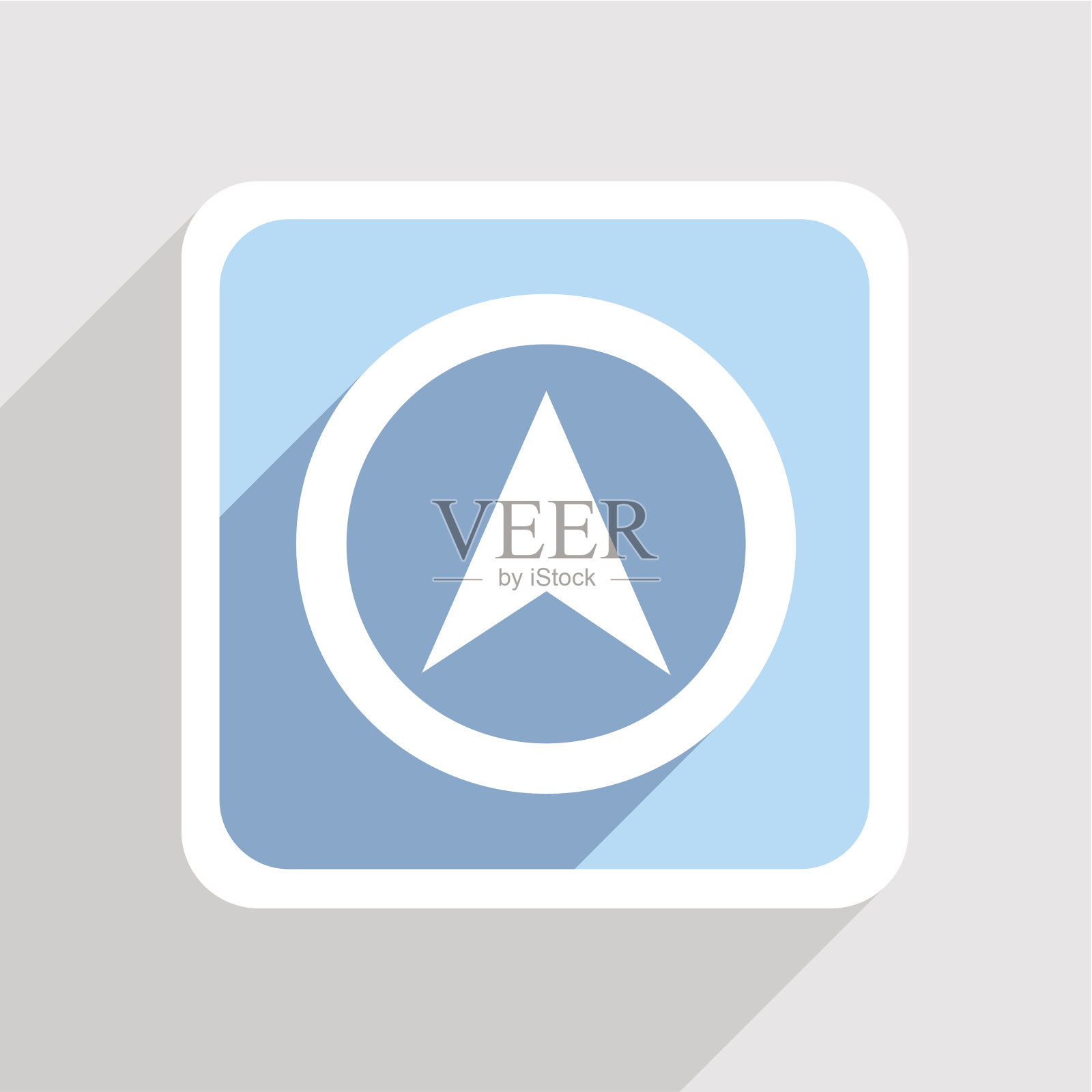 向量蓝色图标在灰色的背景。Eps10图标素材