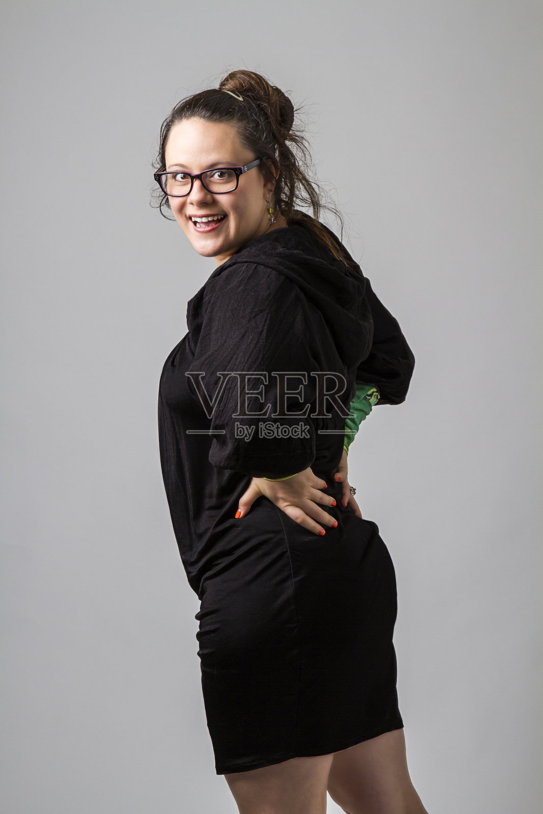 可爱的女孩照片摄影图片