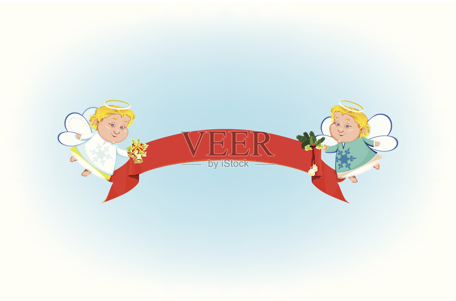 天使的横幅插画图片素材