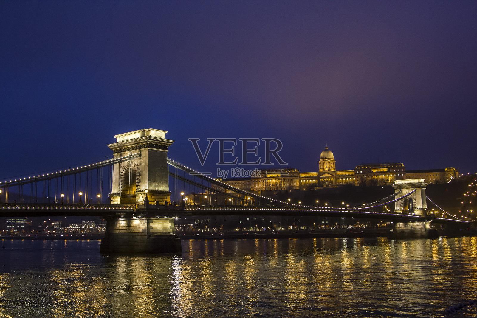 布达佩斯的铁链桥照片摄影图片