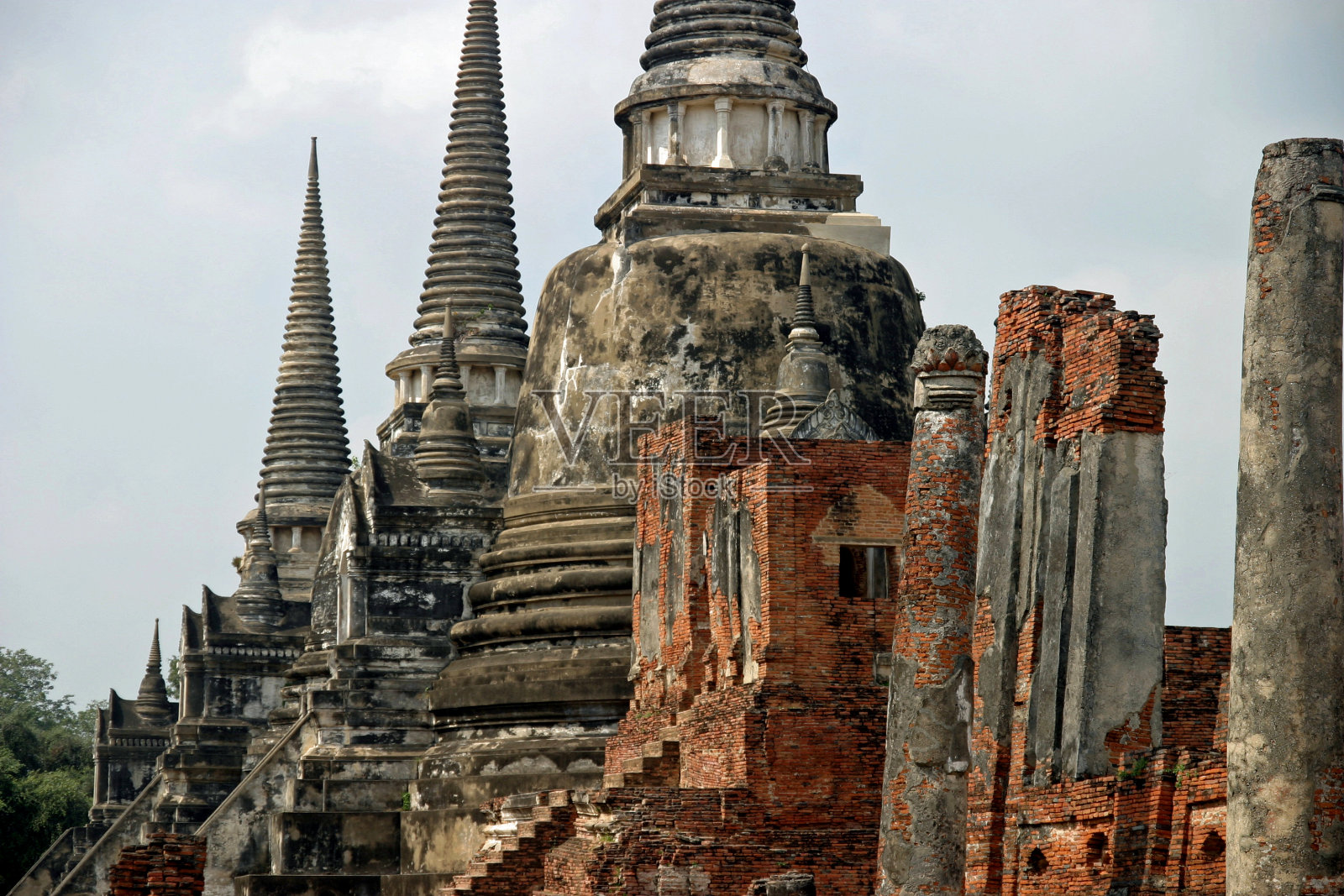 泰国大城府的佛寺寺照片摄影图片