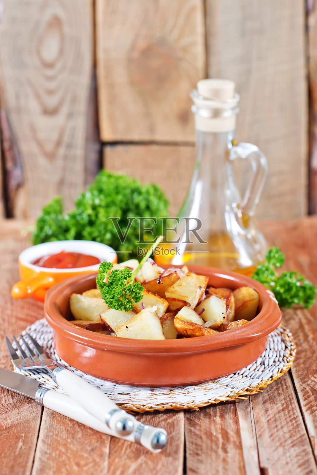 炸土豆照片摄影图片