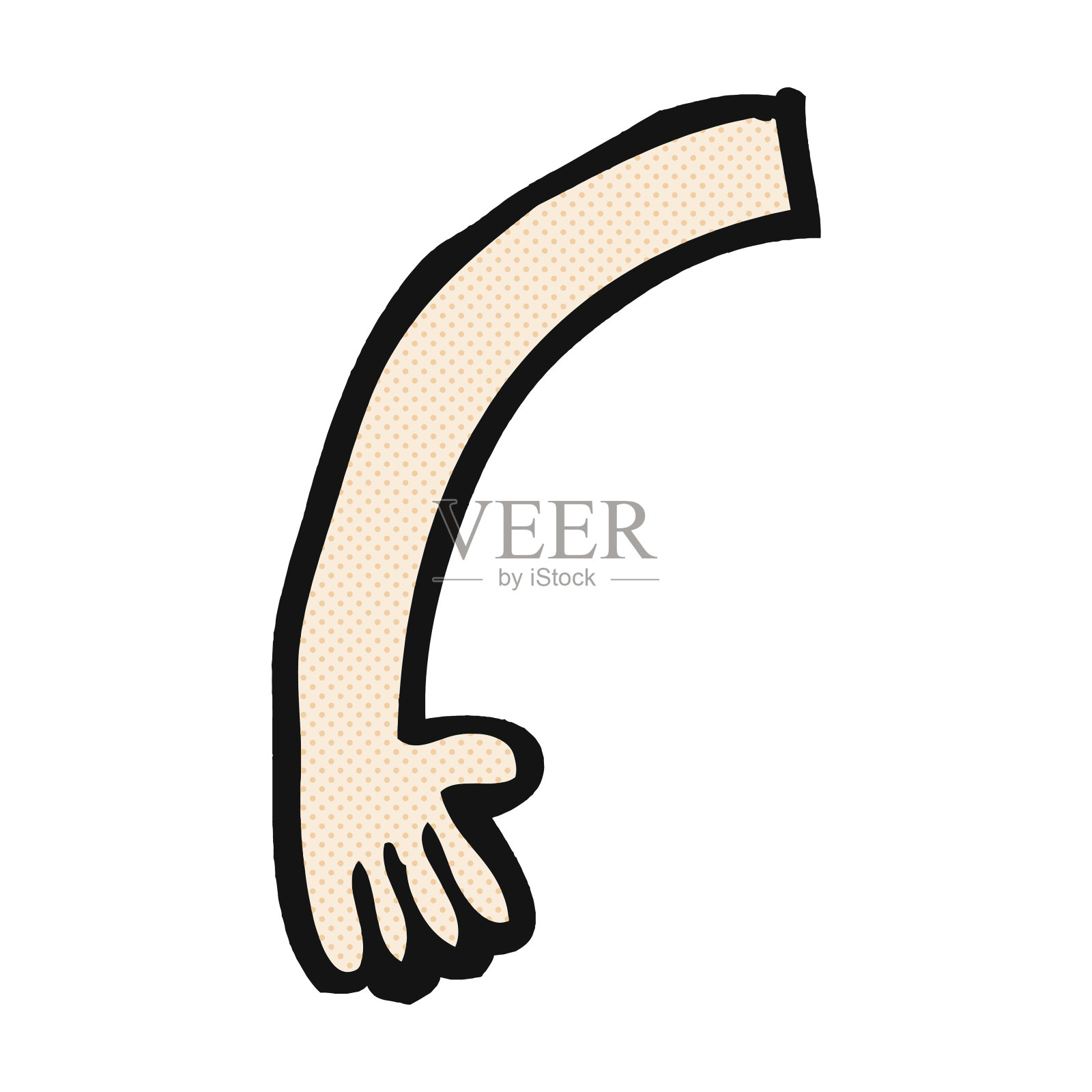 漫画卡通的手臂设计元素图片