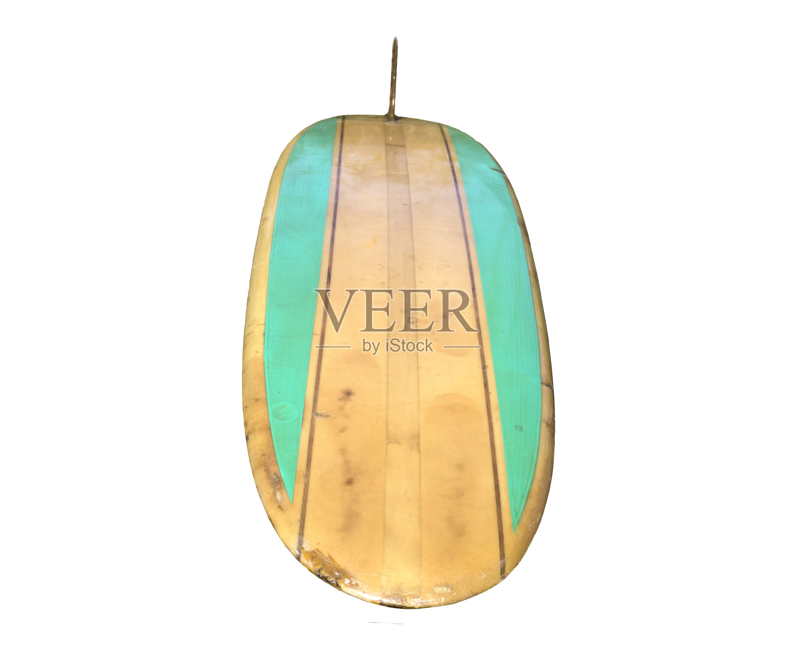 复古60年代的冲浪板孤立在白色照片摄影图片