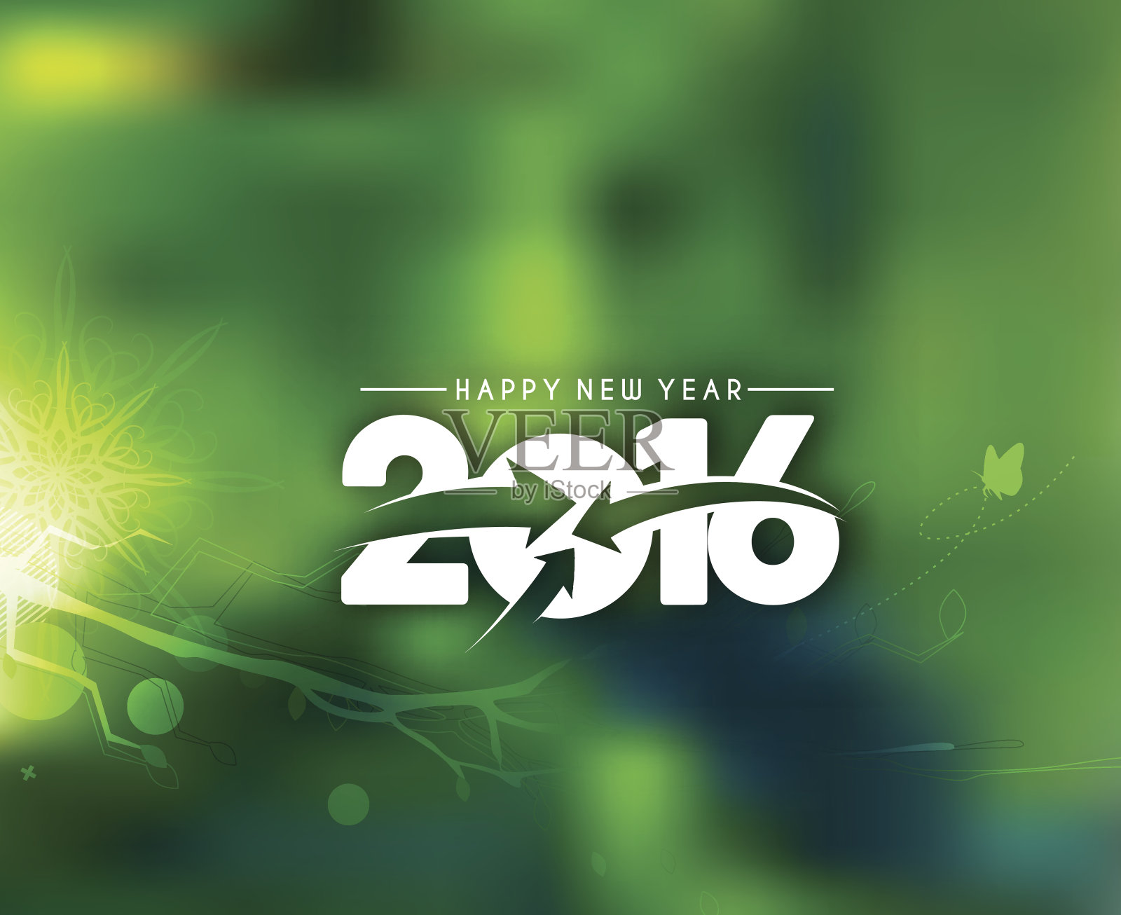 2016年新年派对传单设计模板素材