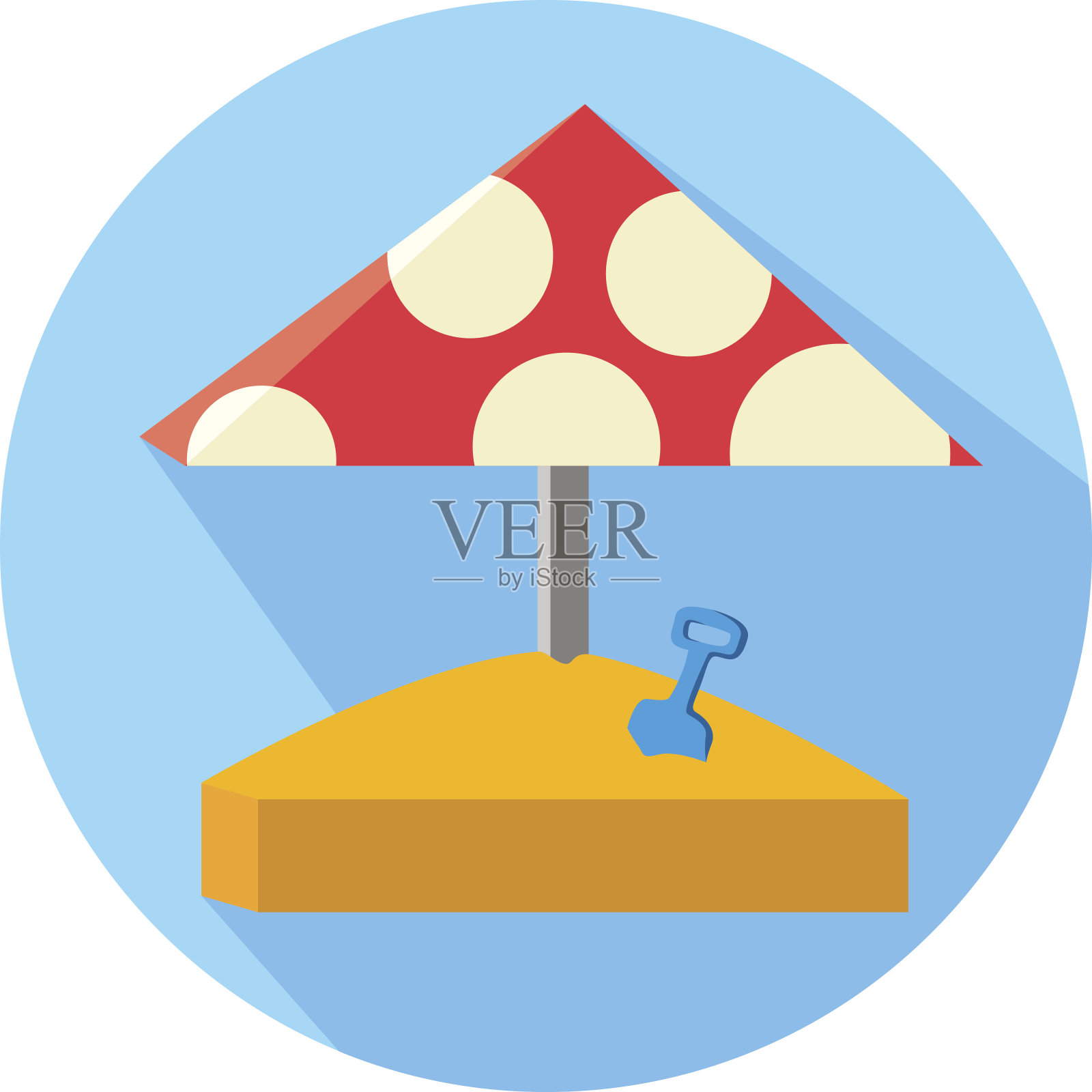 沙箱,矢量图插画图片素材