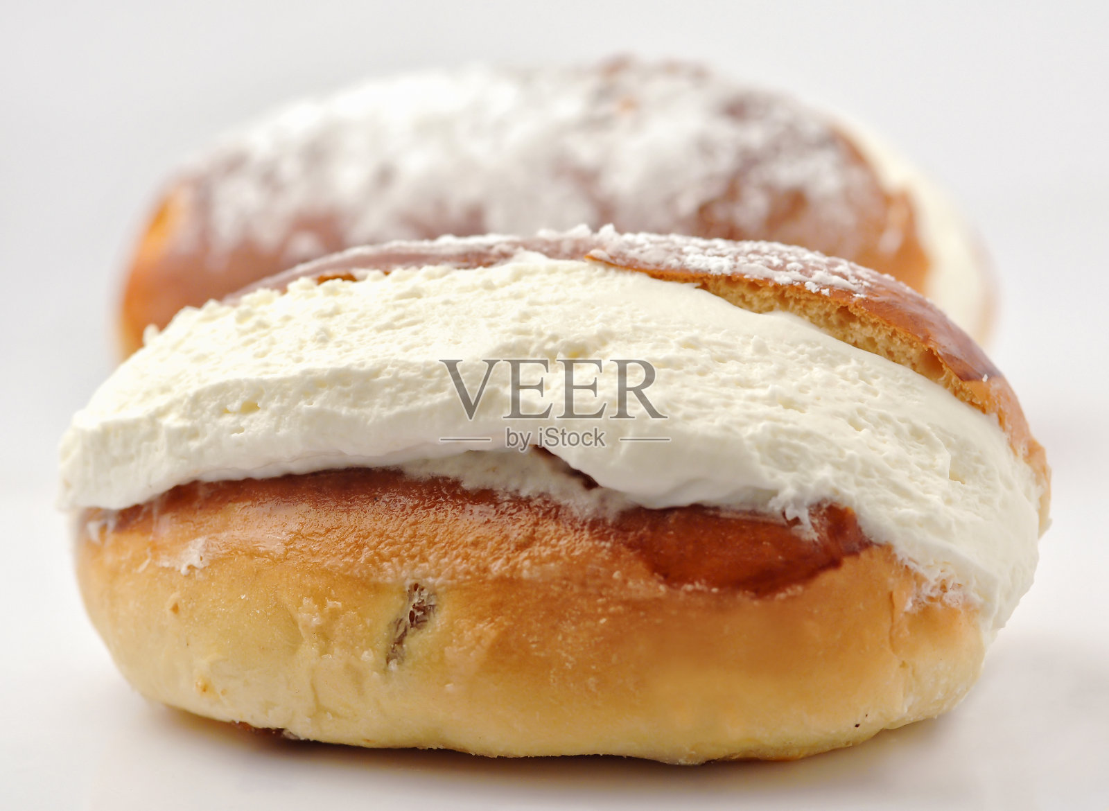 Maritozzo奶油意大利面点照片摄影图片