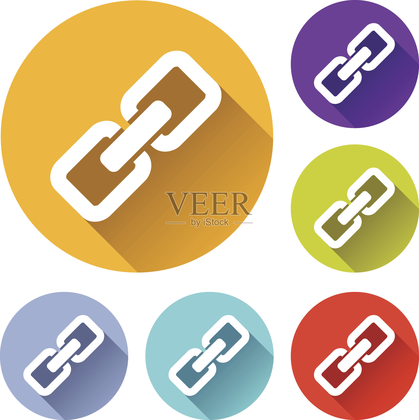 链的图标插画图片素材