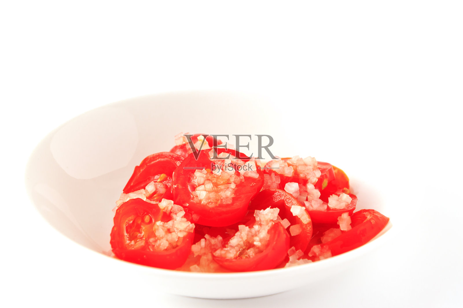 番茄盐照片摄影图片