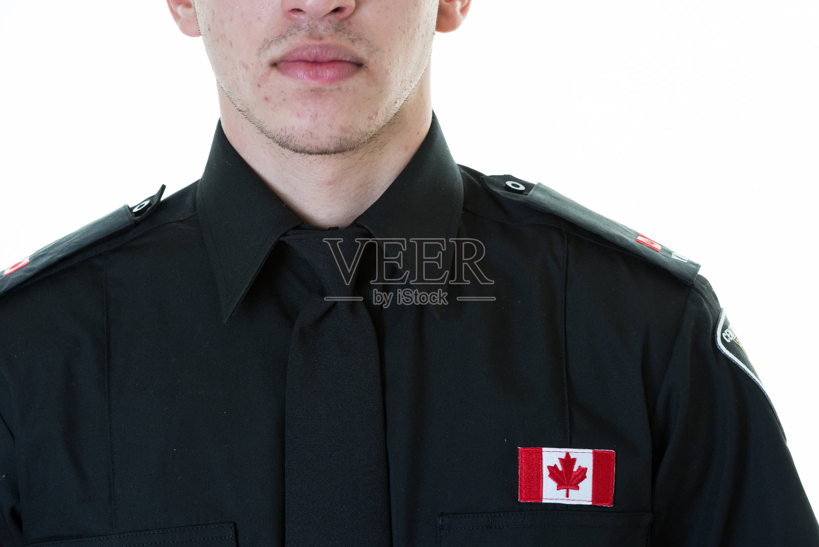 警察学生躯干照片摄影图片